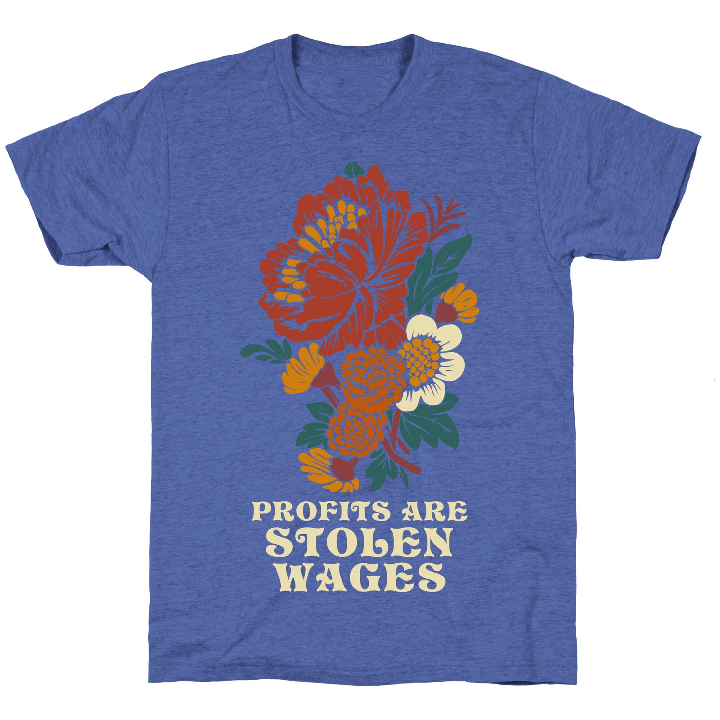 Profits are Stolen Wages Unisex Triblend Tee