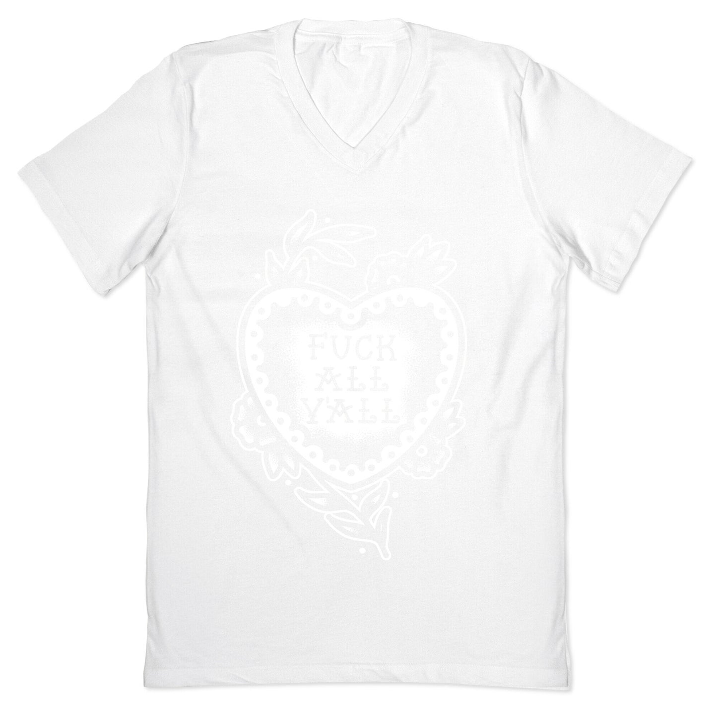 Fuck All Y'all Old School Tattoo V-Neck