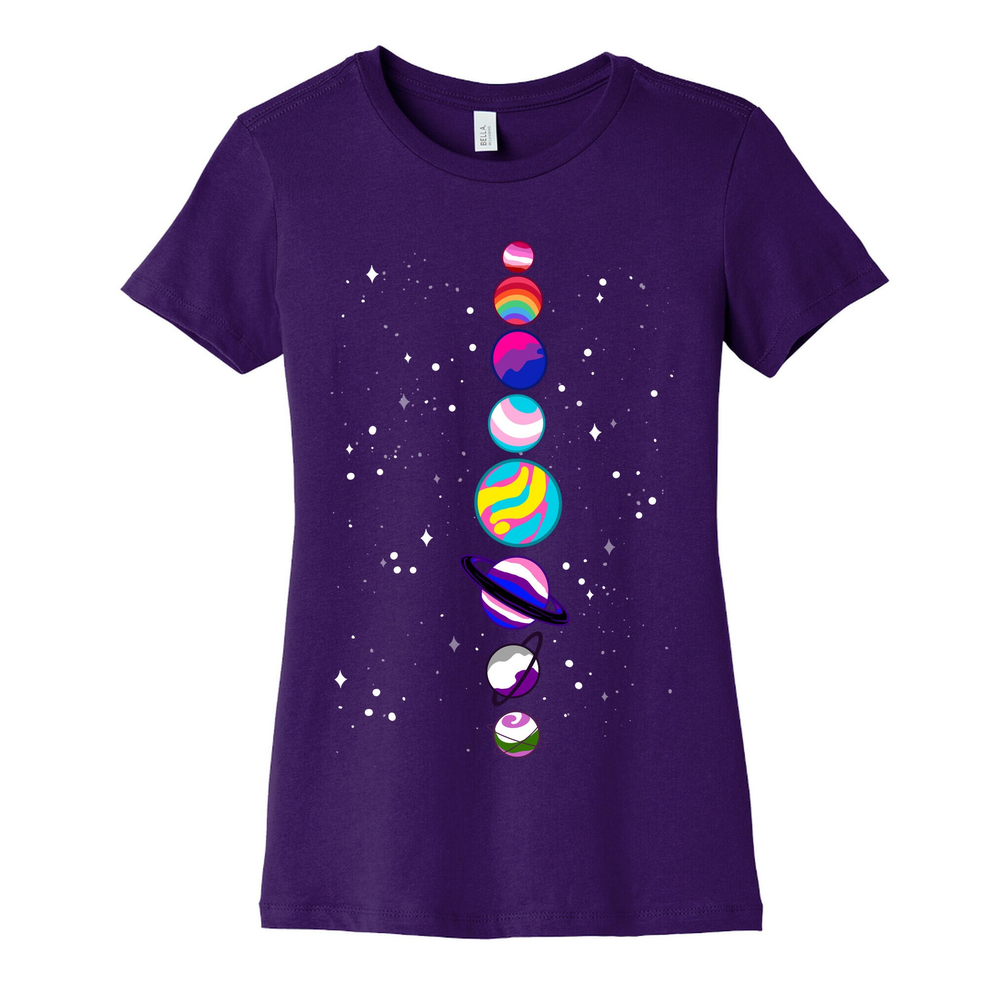 LGBTQ+ Planets Women's Cotton Tee