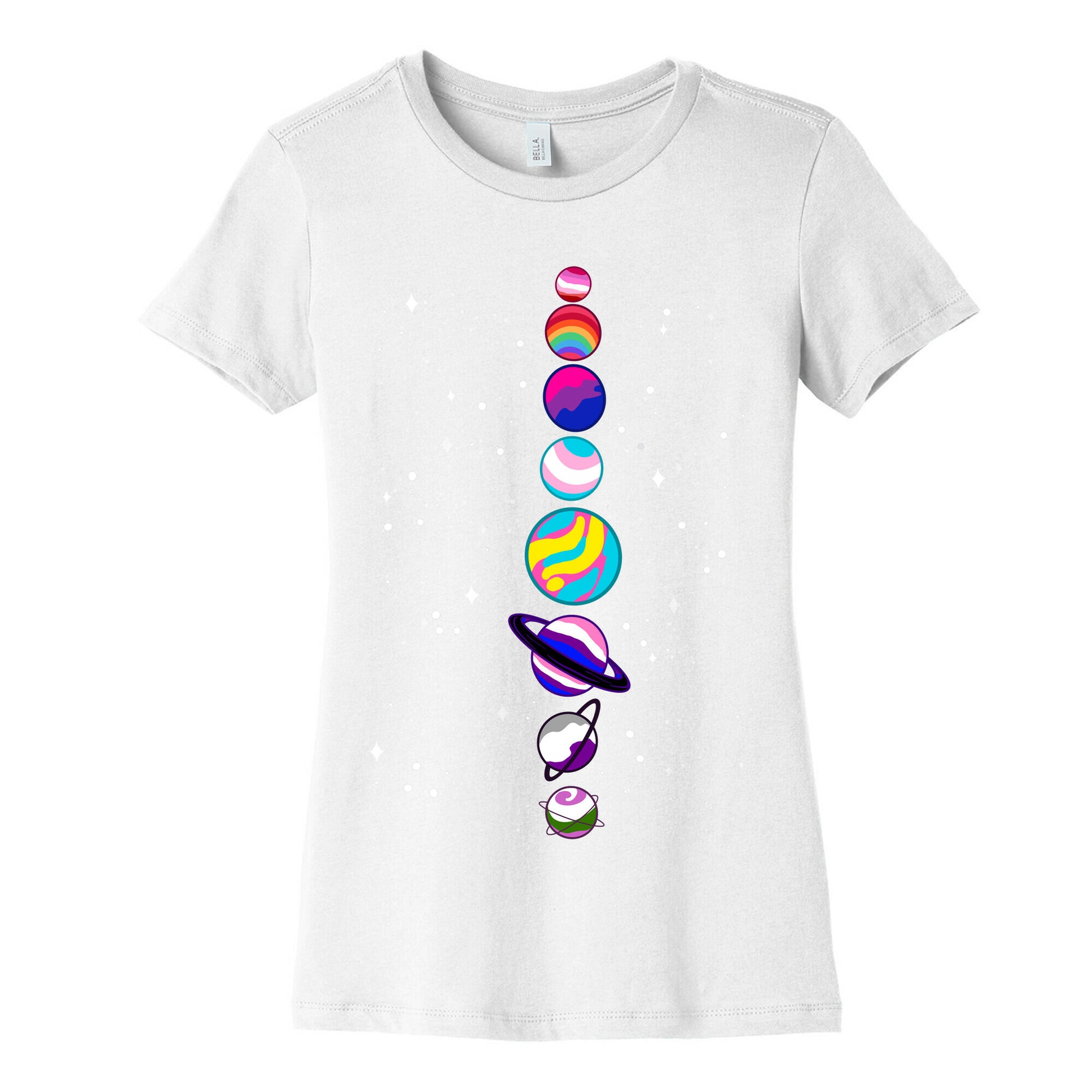 LGBTQ+ Planets Women's Cotton Tee