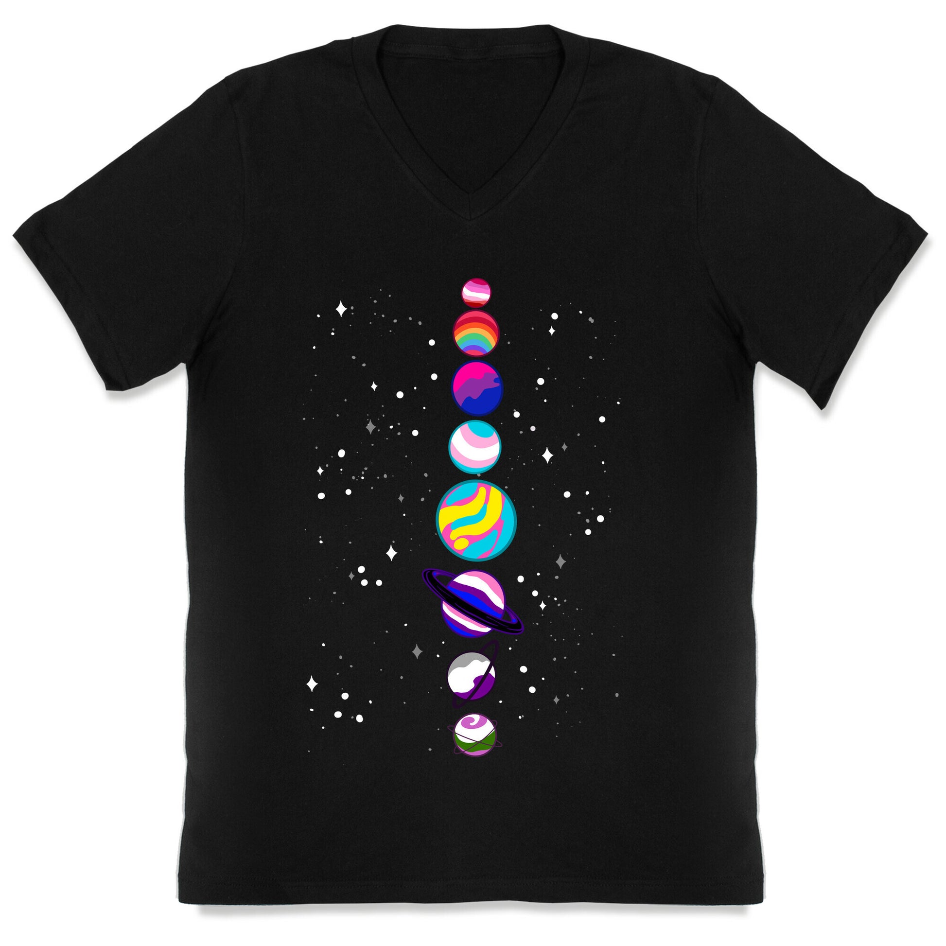LGBTQ+ Planets V-Neck