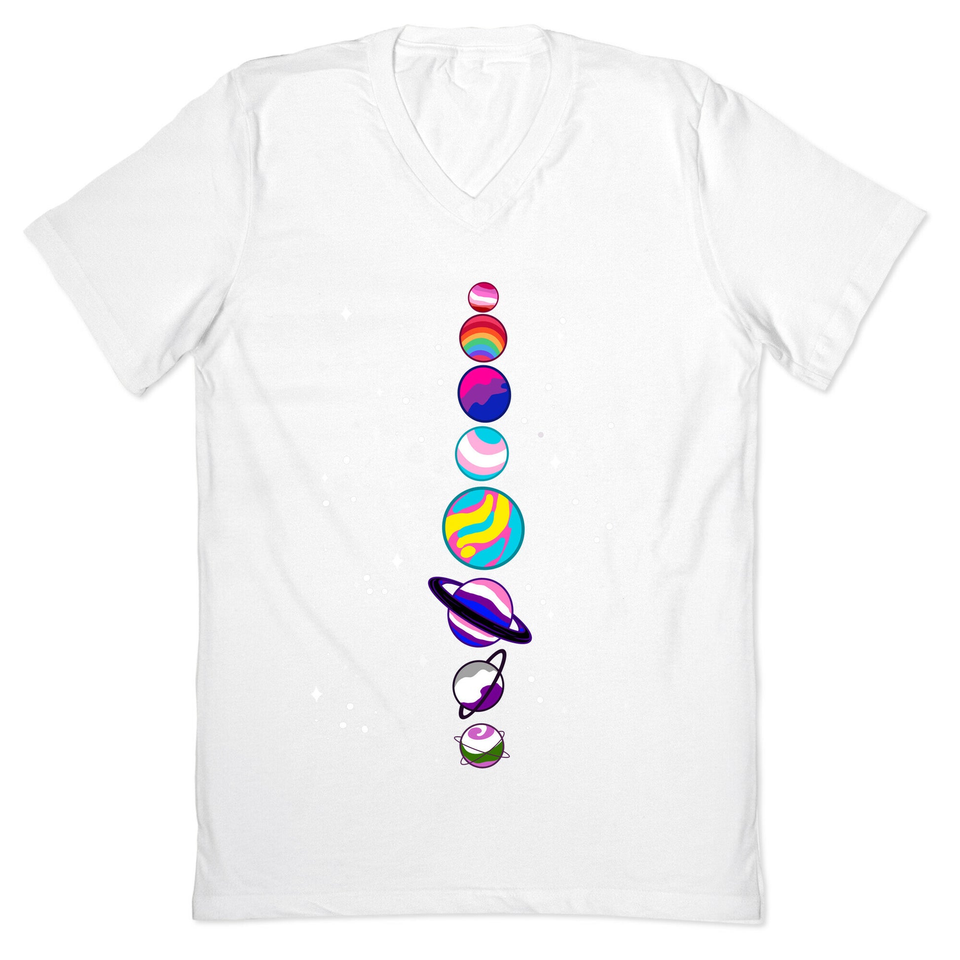 LGBTQ+ Planets V-Neck