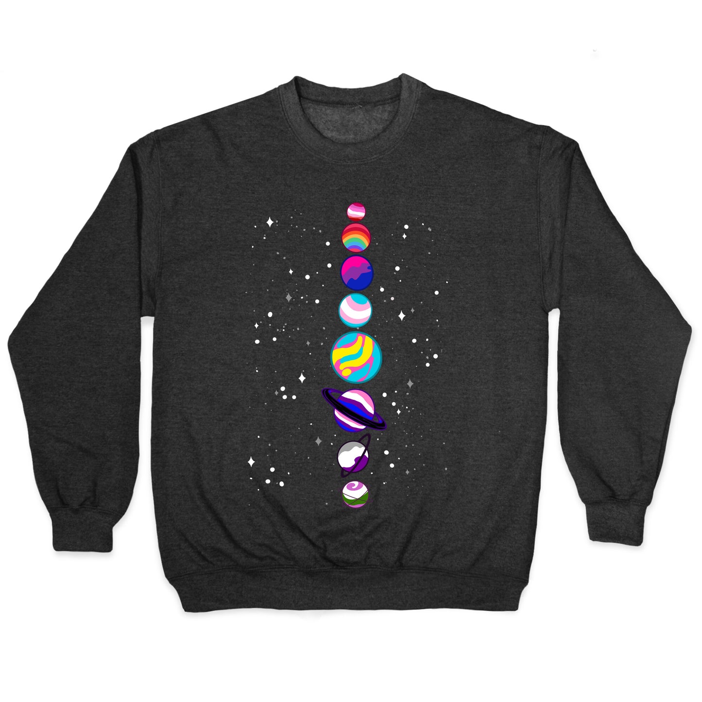 LGBTQ+ Planets Crewneck Sweatshirt