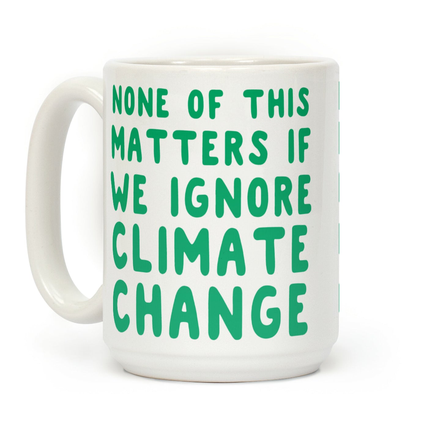 None of this Matters if We Ignore Climate Change Coffee Mug