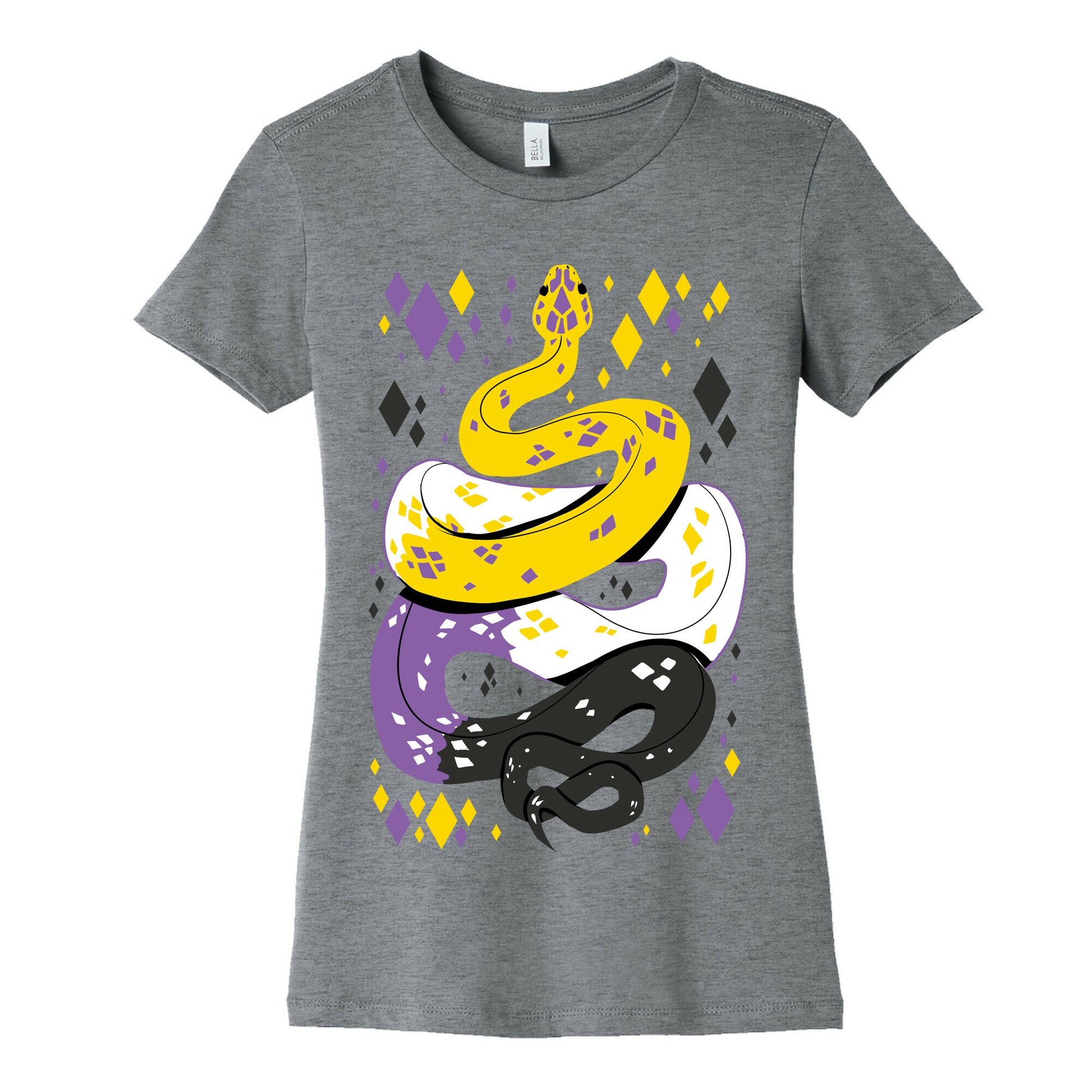 Pride Snakes: Non-binary Women's Cotton Tee