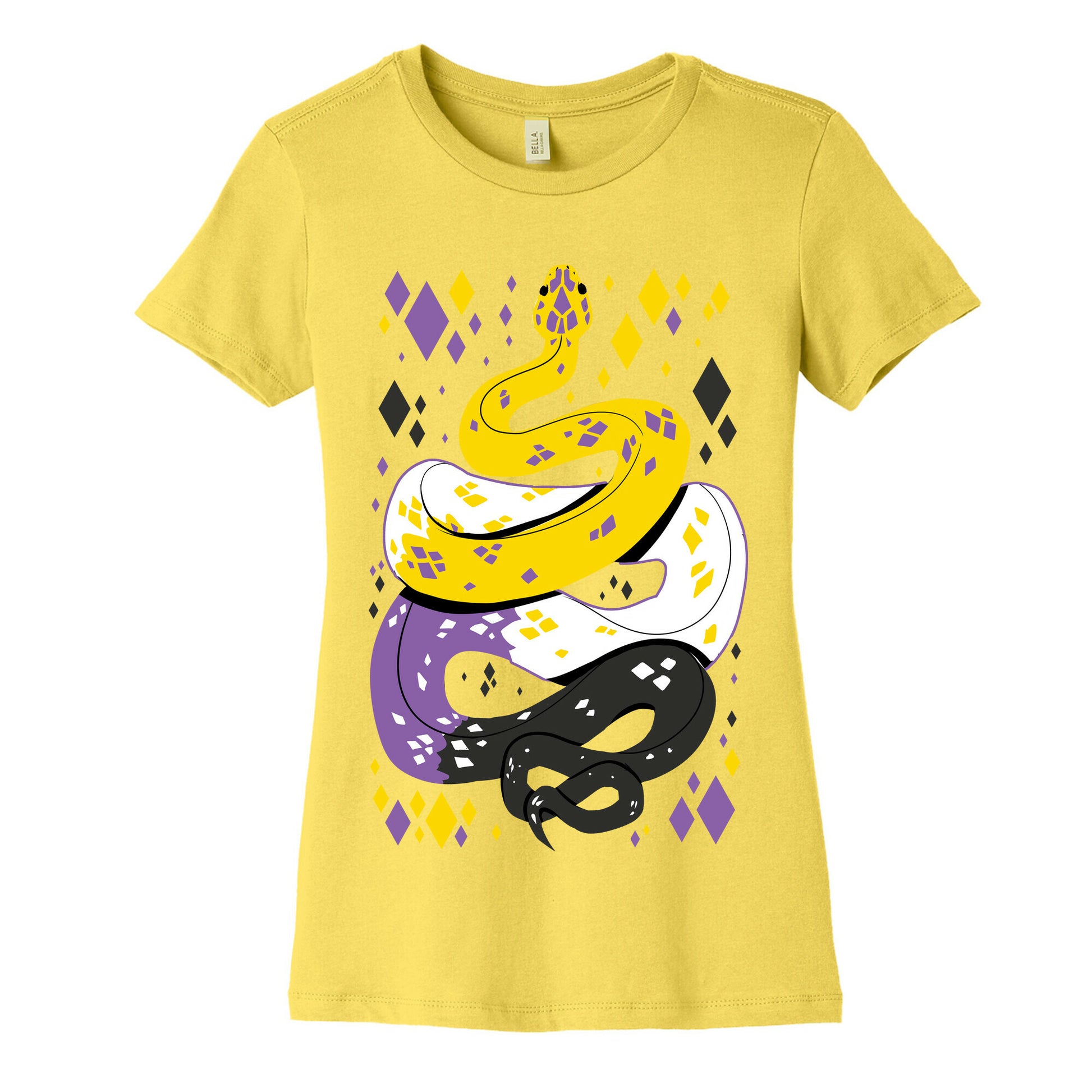 Pride Snakes: Non-binary Women's Cotton Tee