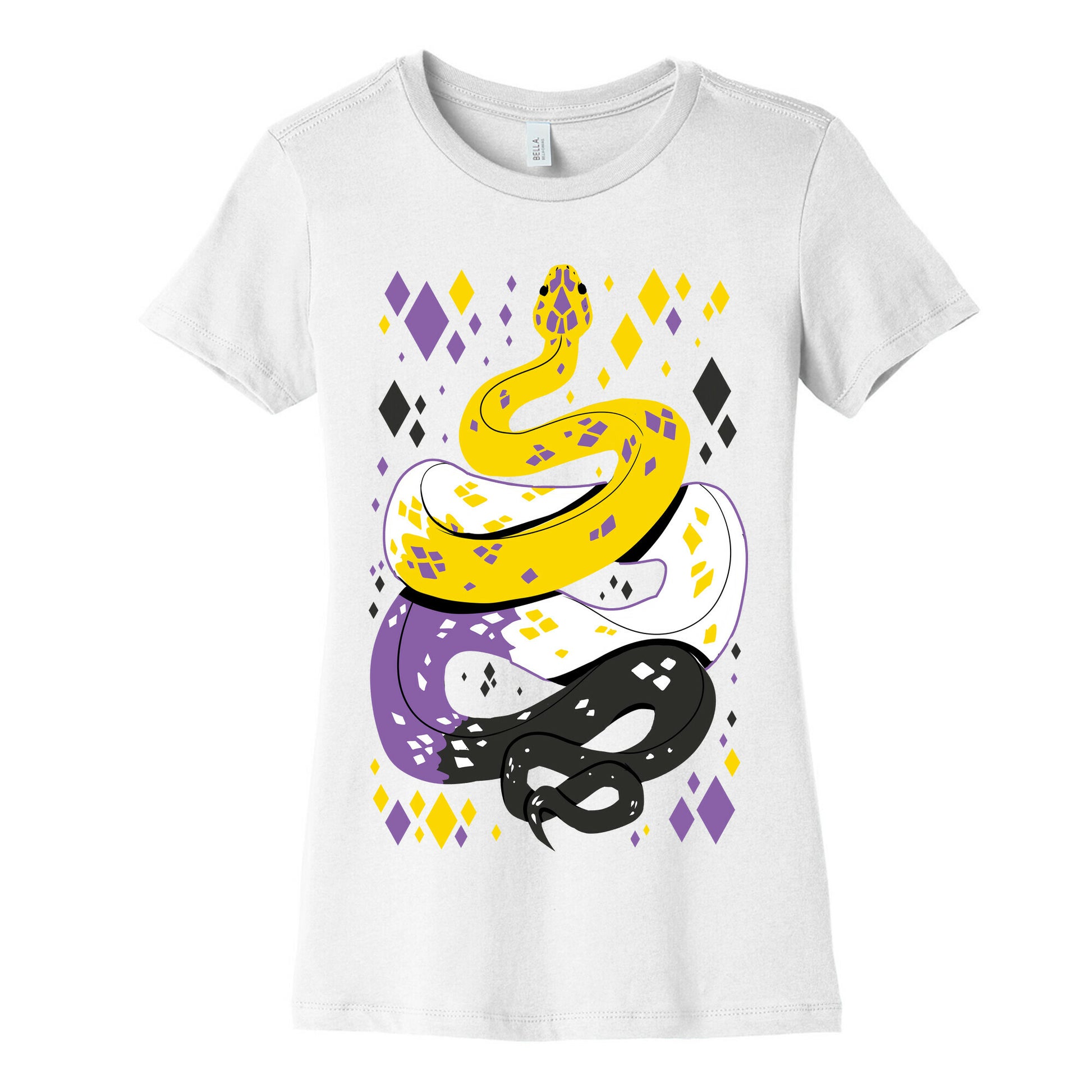 Pride Snakes: Non-binary Women's Cotton Tee