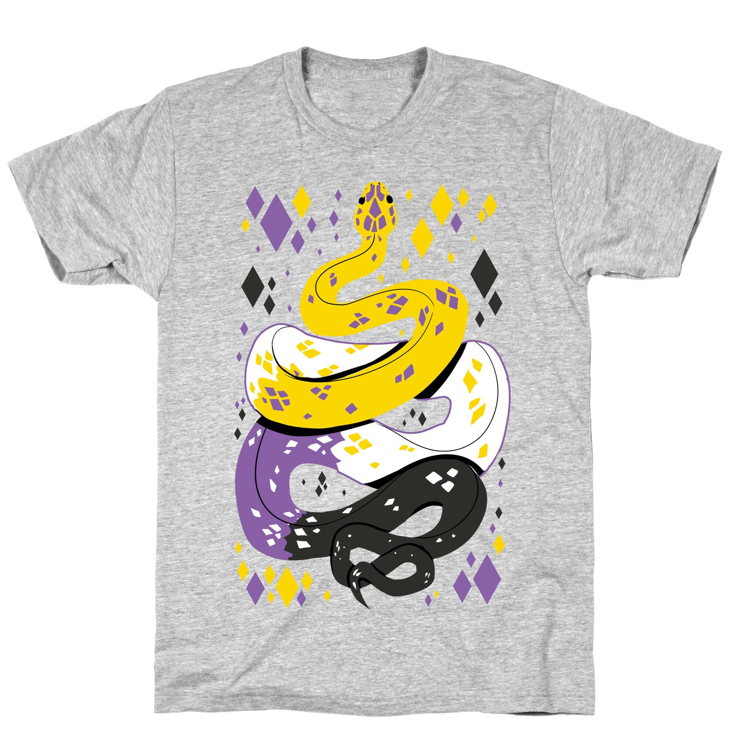 Pride Snakes: Non-binary T-Shirt
