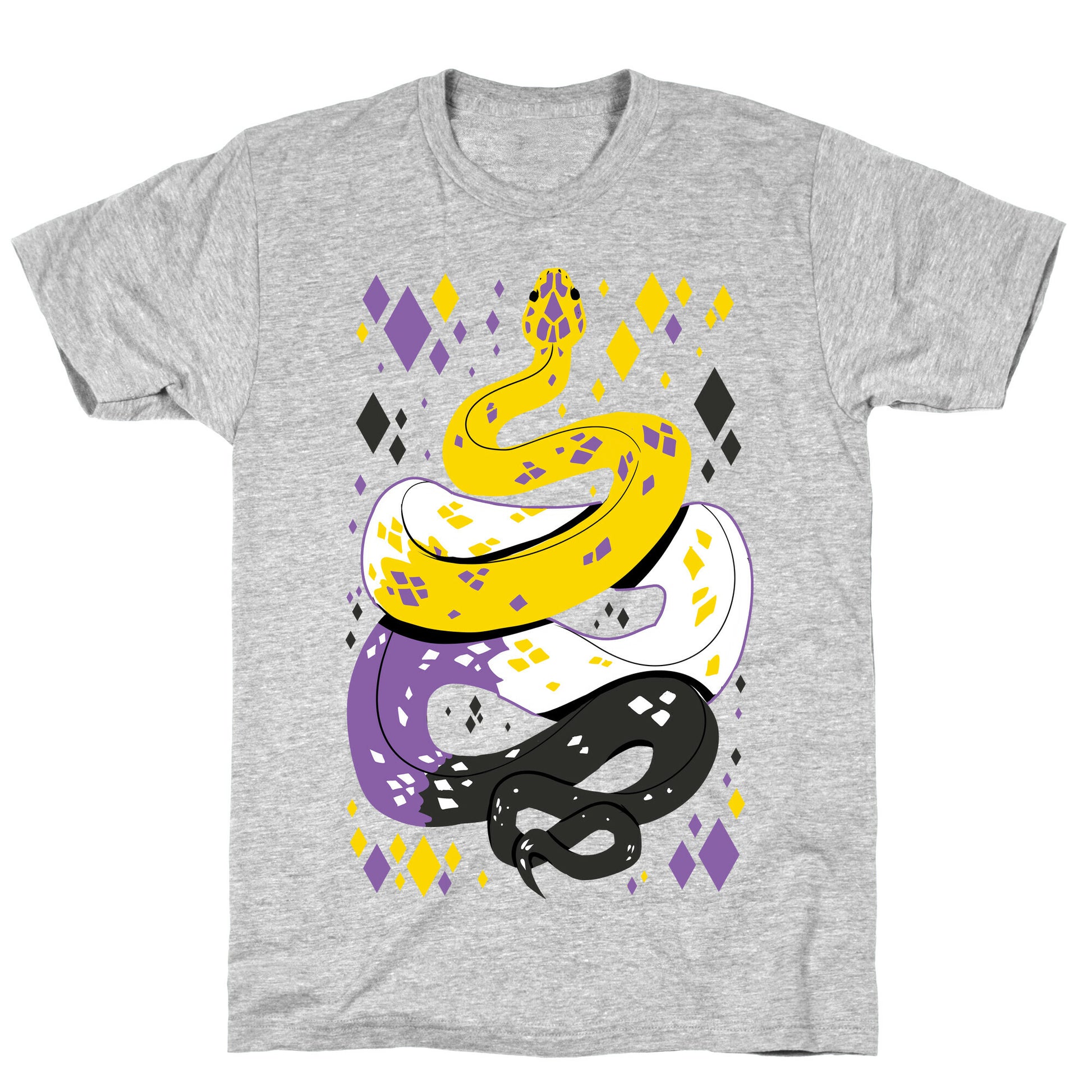 Pride Snakes: Non-binary T-Shirt
