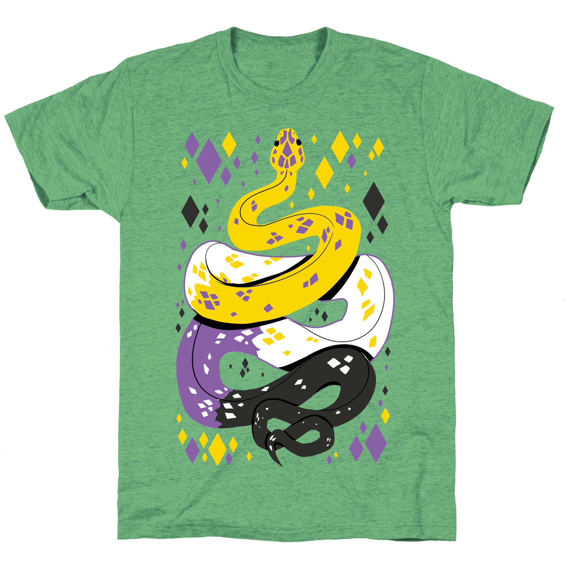 Pride Snakes: Non-binary Unisex Triblend Tee