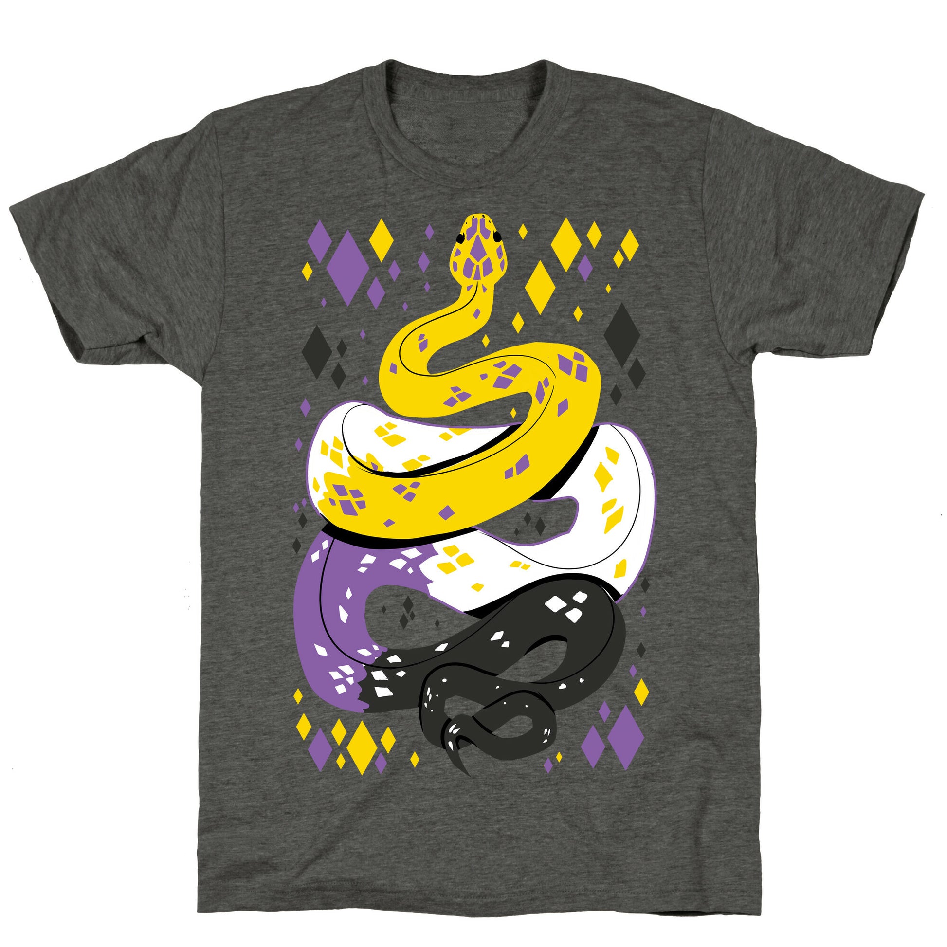 Pride Snakes: Non-binary Unisex Triblend Tee