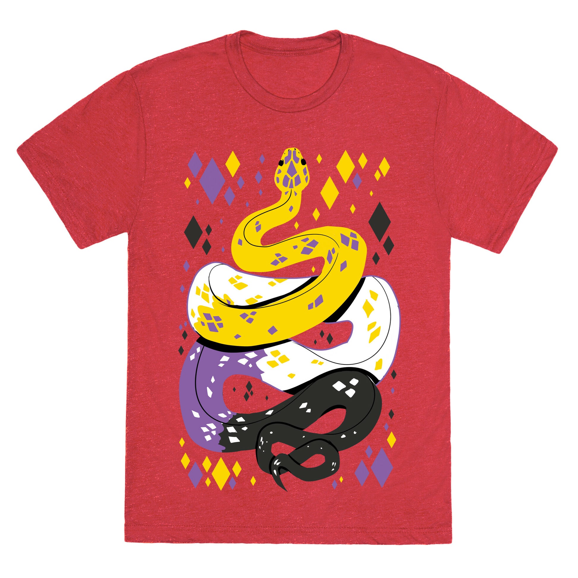 Pride Snakes: Non-binary Unisex Triblend Tee