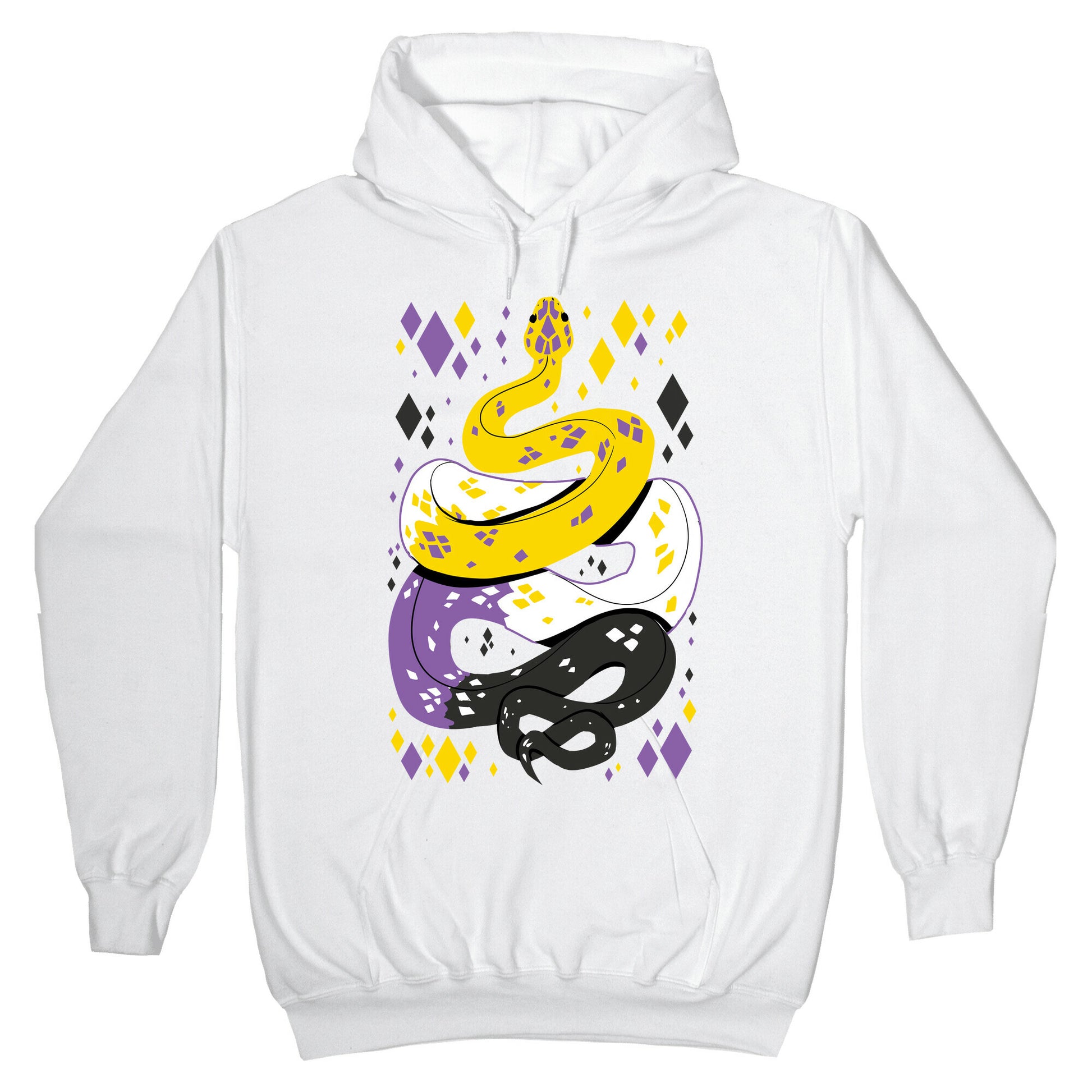 Pride Snakes: Non-binary Hoodie