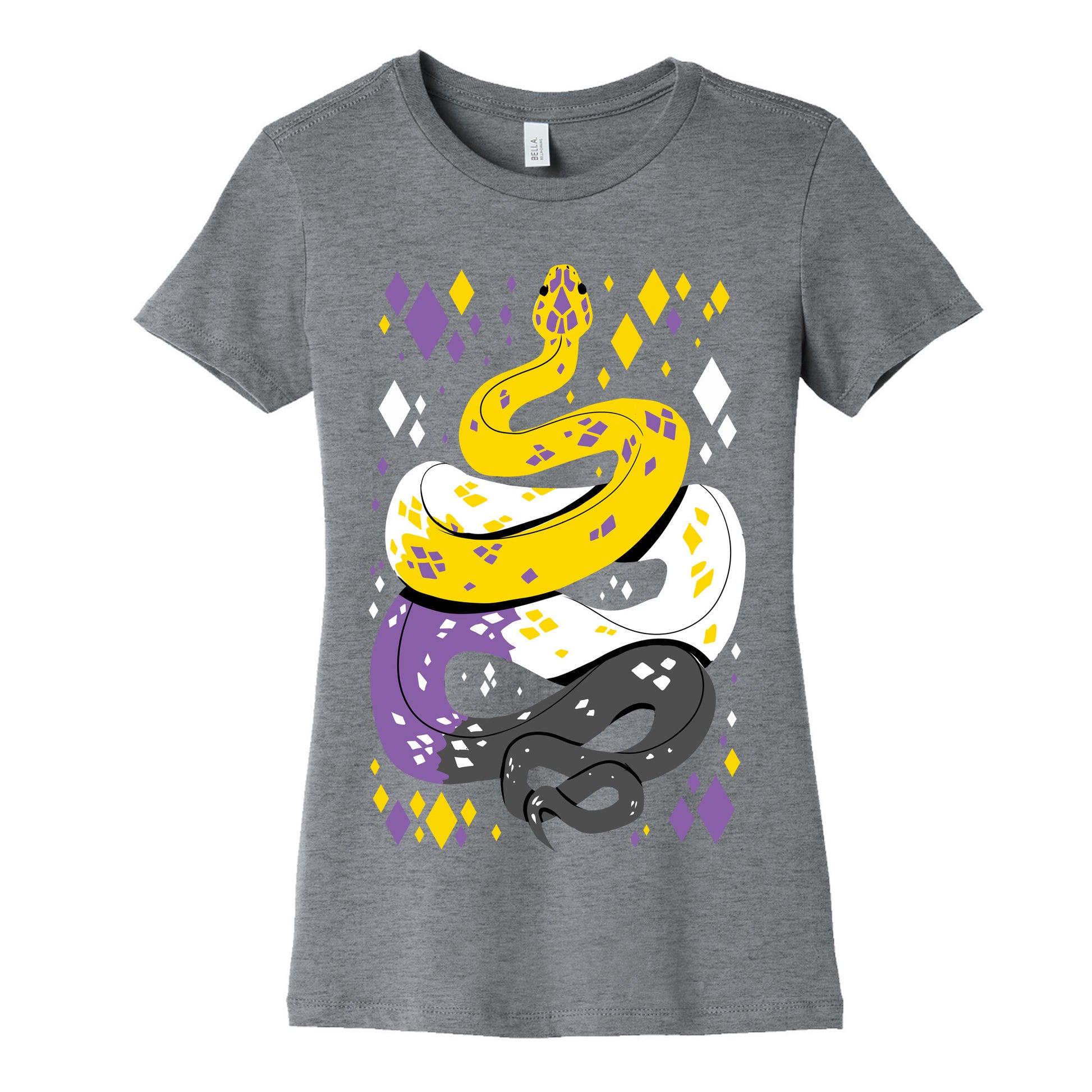 Pride Snakes: Non-binary Women's Cotton Tee