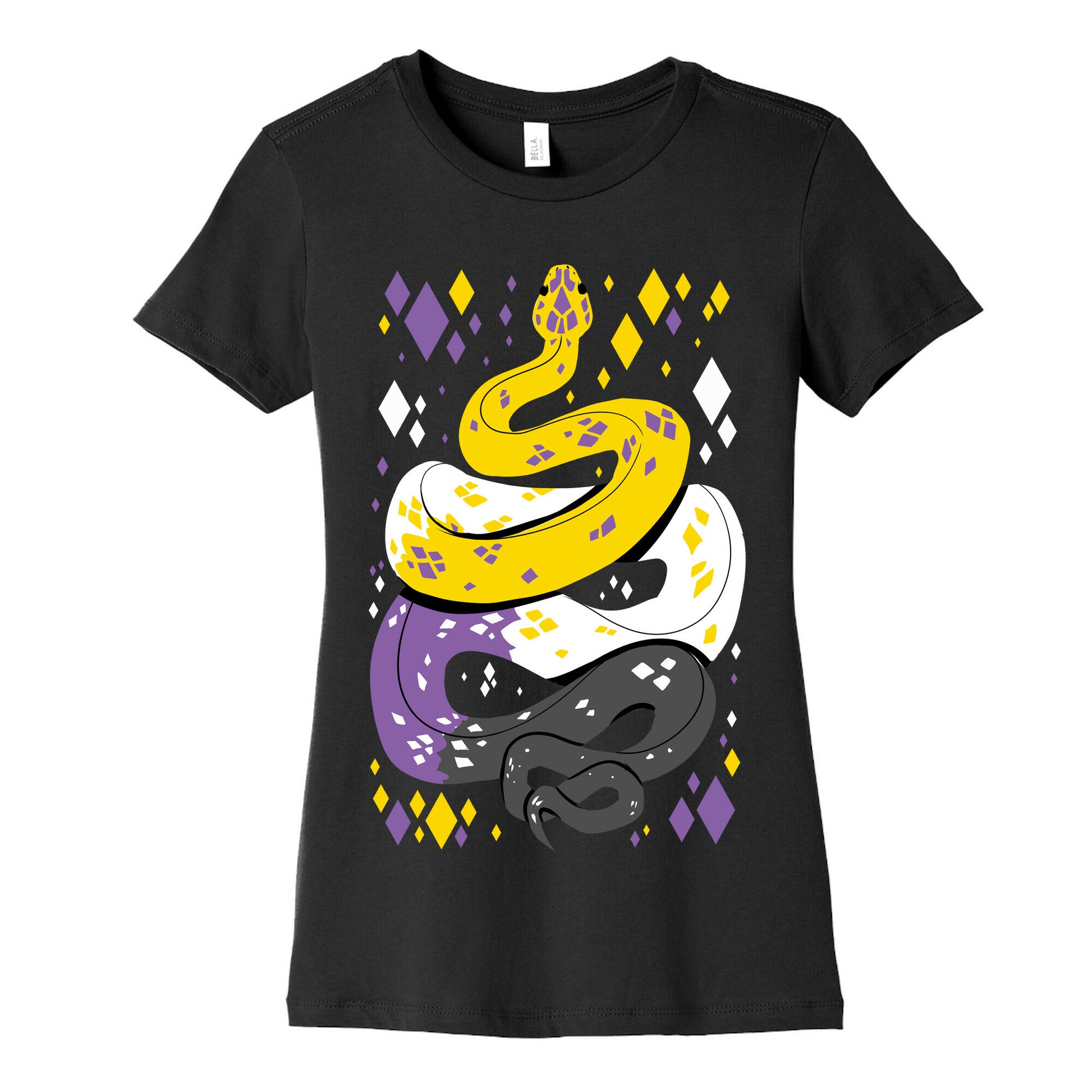 Pride Snakes: Non-binary Women's Cotton Tee