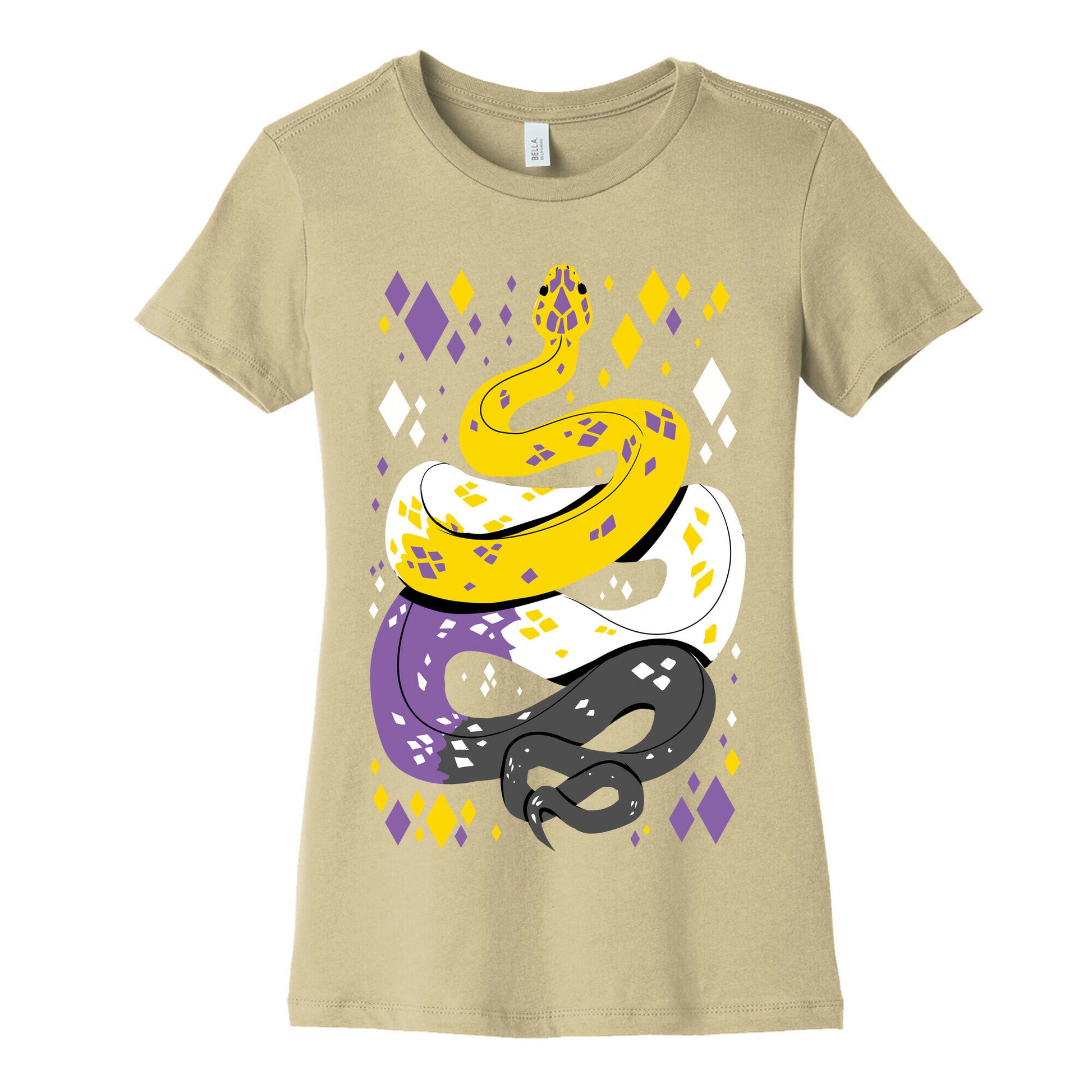 Pride Snakes: Non-binary Women's Cotton Tee