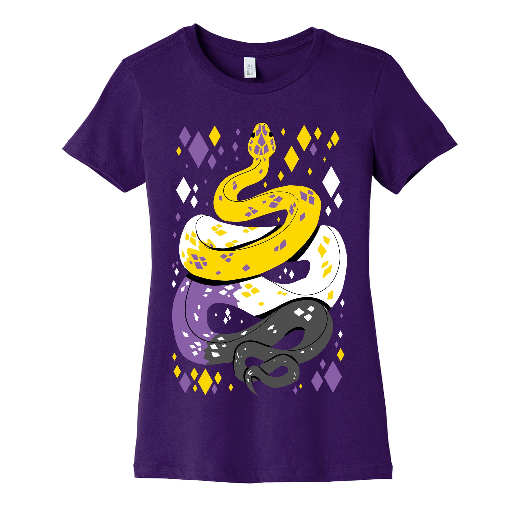 Pride Snakes: Non-binary Women's Cotton Tee