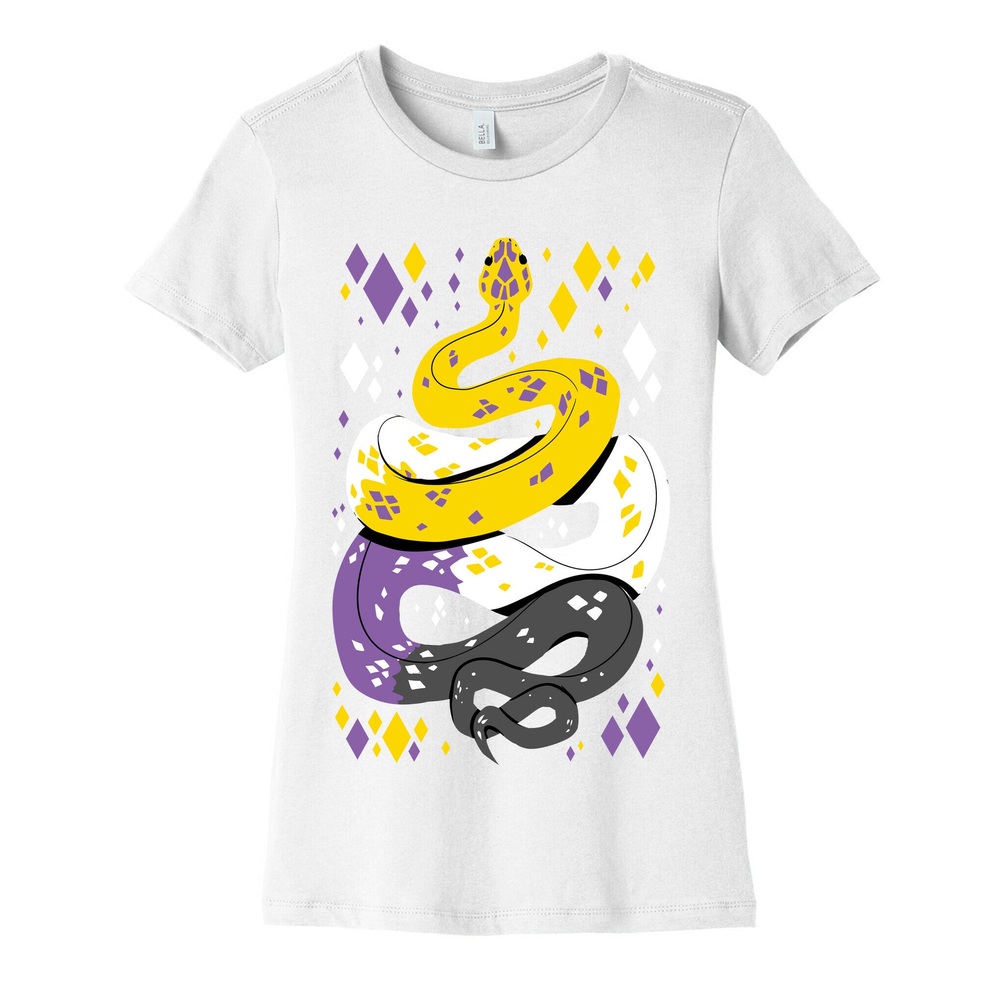 Pride Snakes: Non-binary Women's Cotton Tee