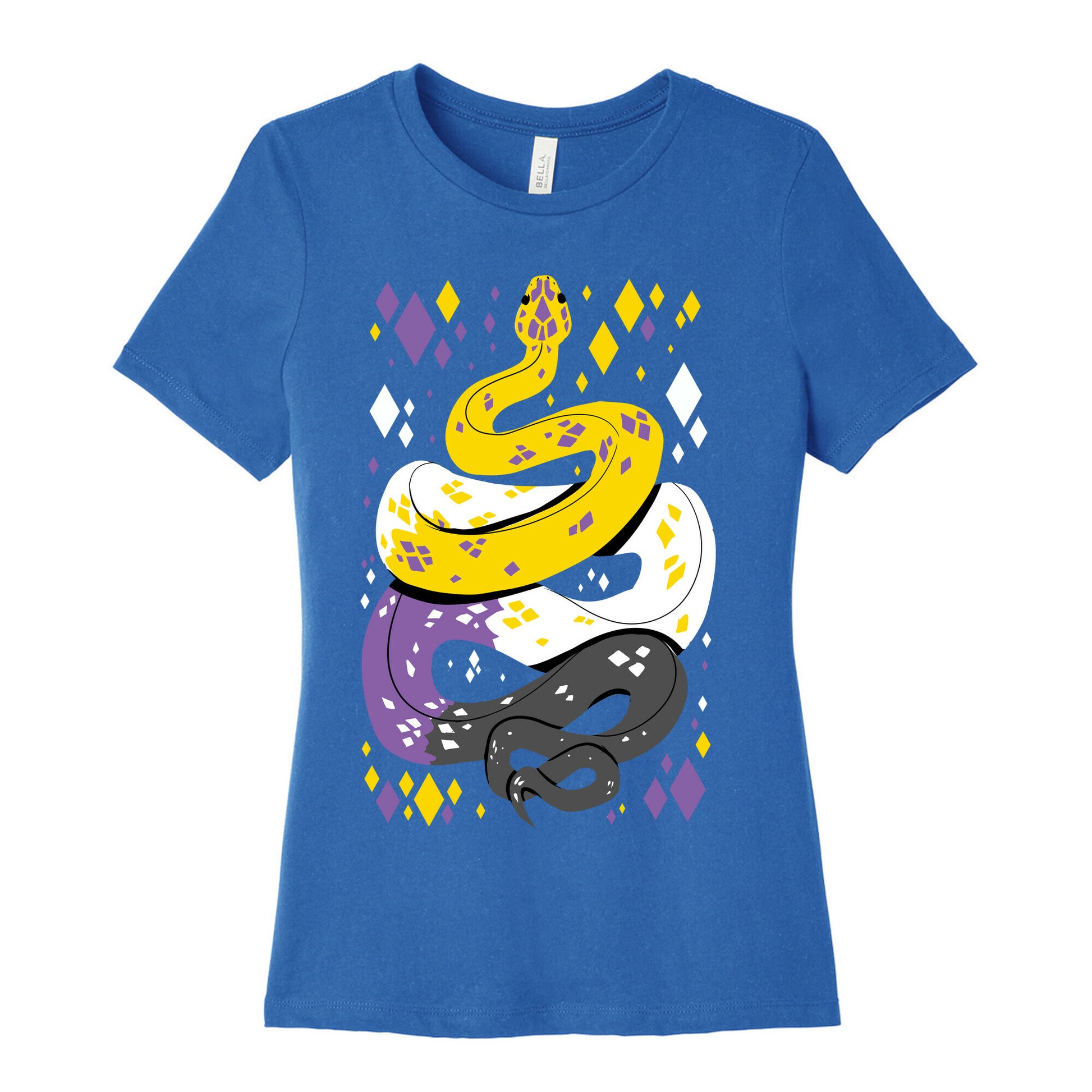 Pride Snakes: Non-binary Women's Cotton Tee