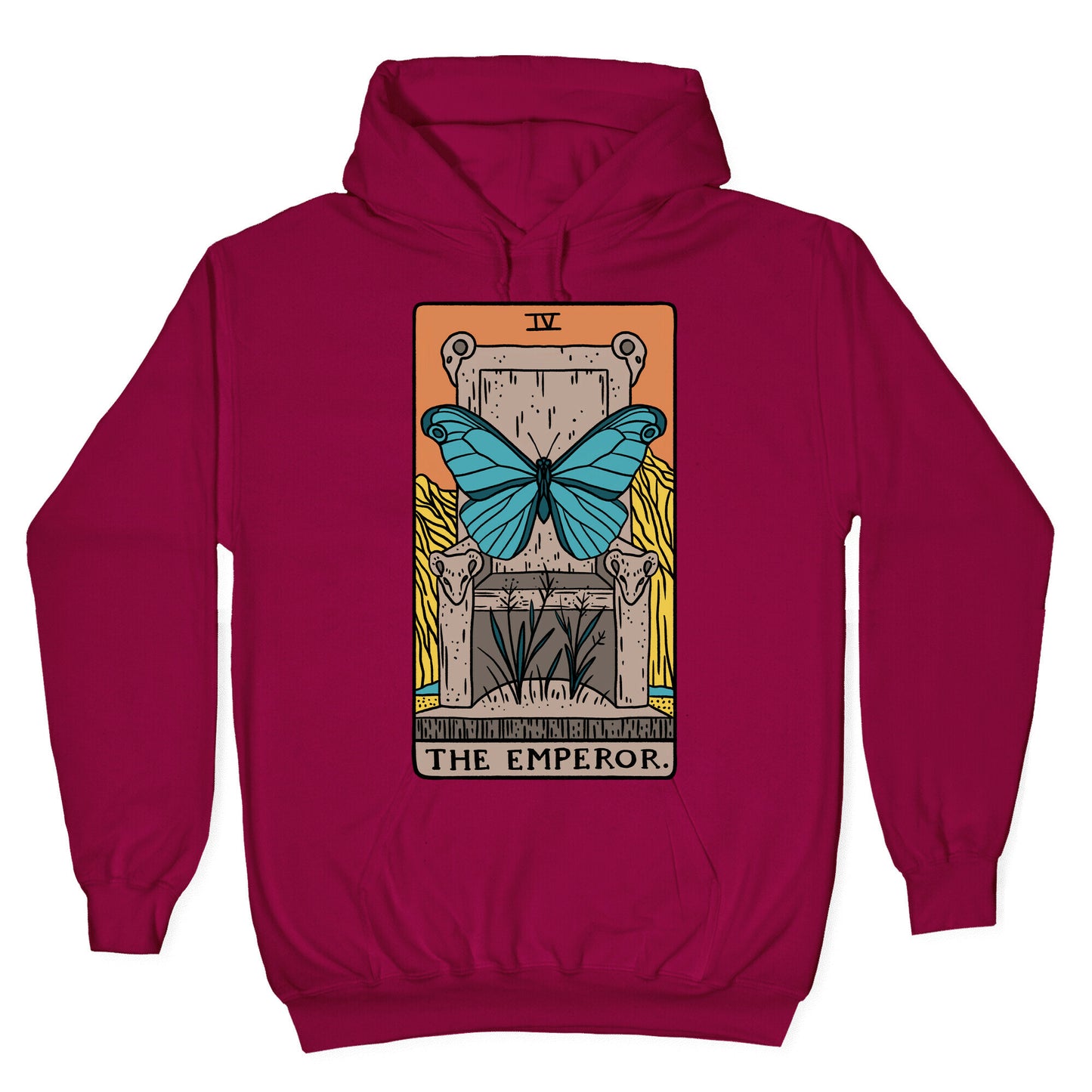 The Emperor Butterfly Tarot Hoodie