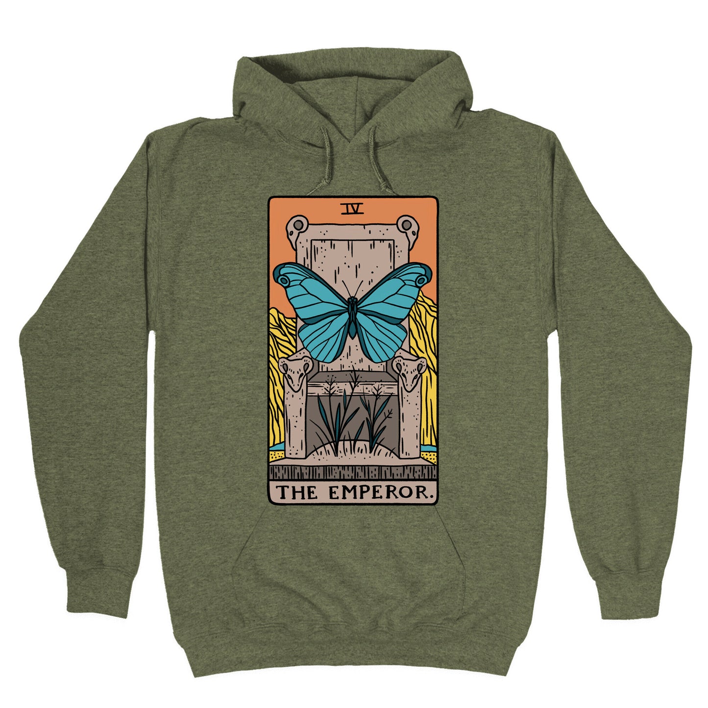 The Emperor Butterfly Tarot Hoodie