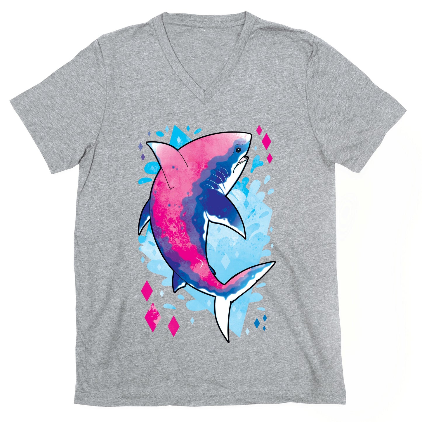 Pride Sharks: Bisexual V-Neck