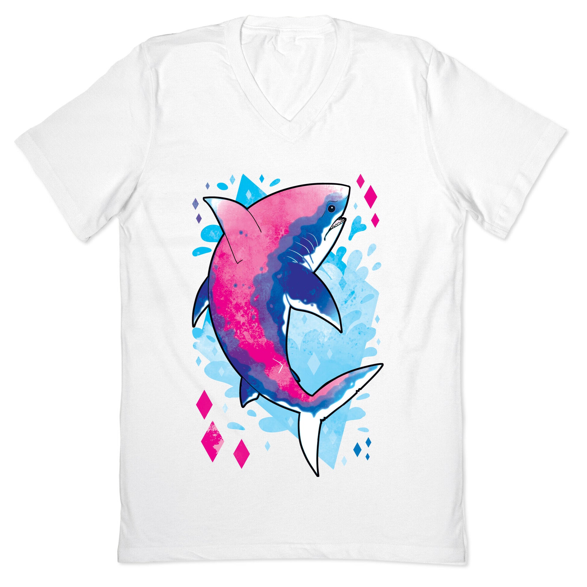 Pride Sharks: Bisexual V-Neck