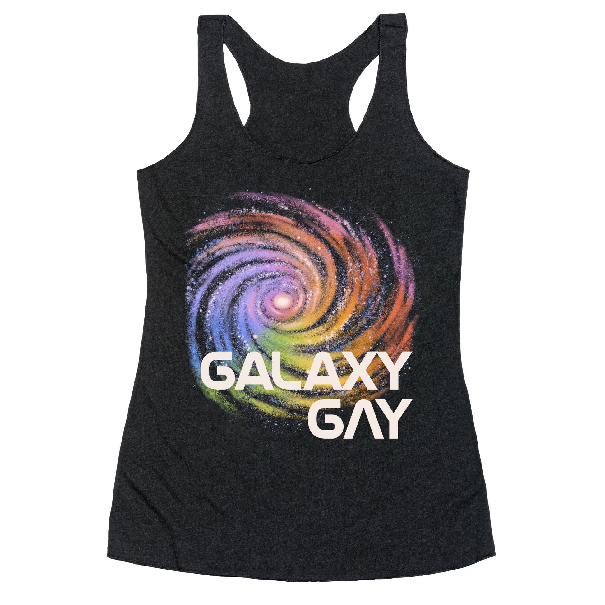 Galaxy Gay Racerback Tank