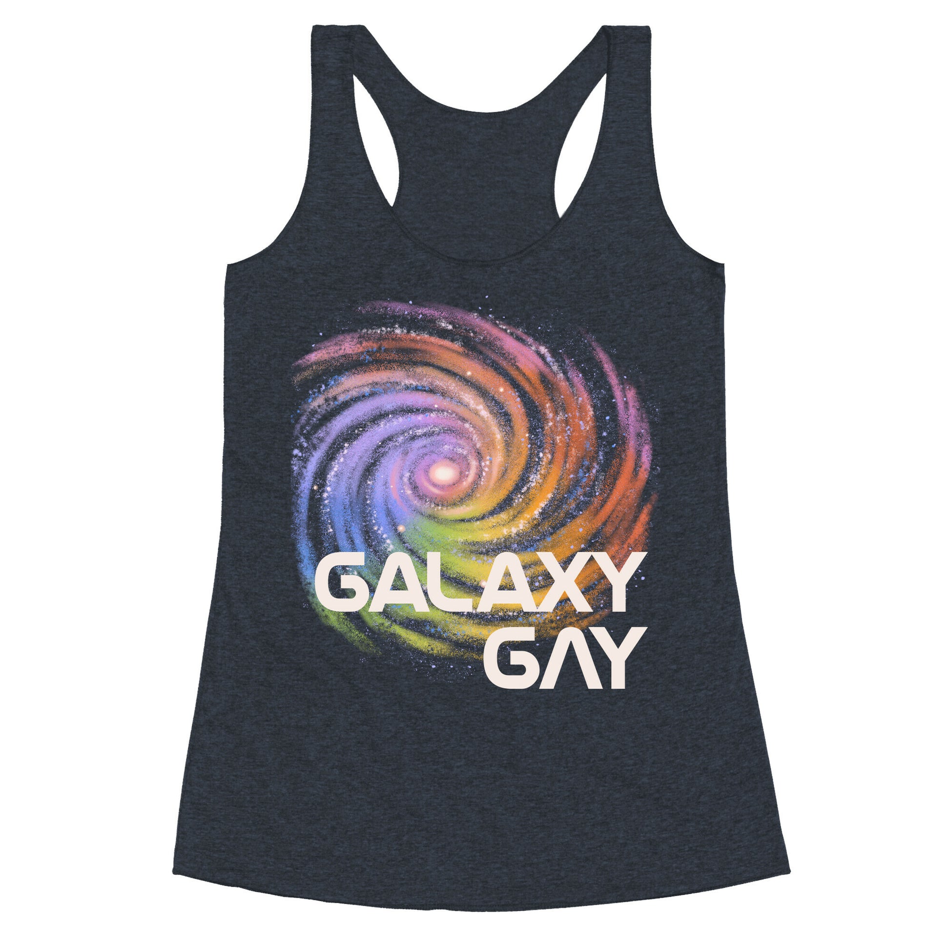 Galaxy Gay Racerback Tank