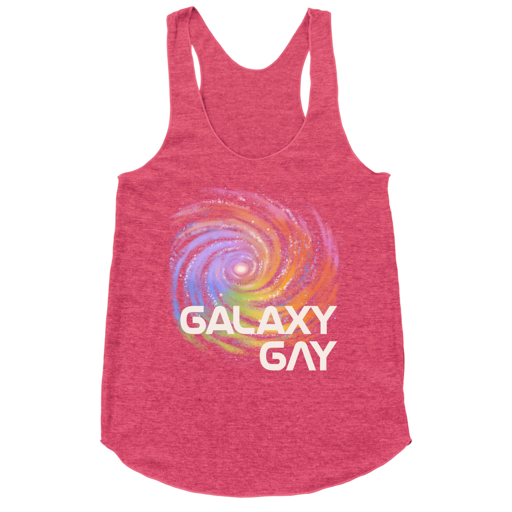 Galaxy Gay Racerback Tank