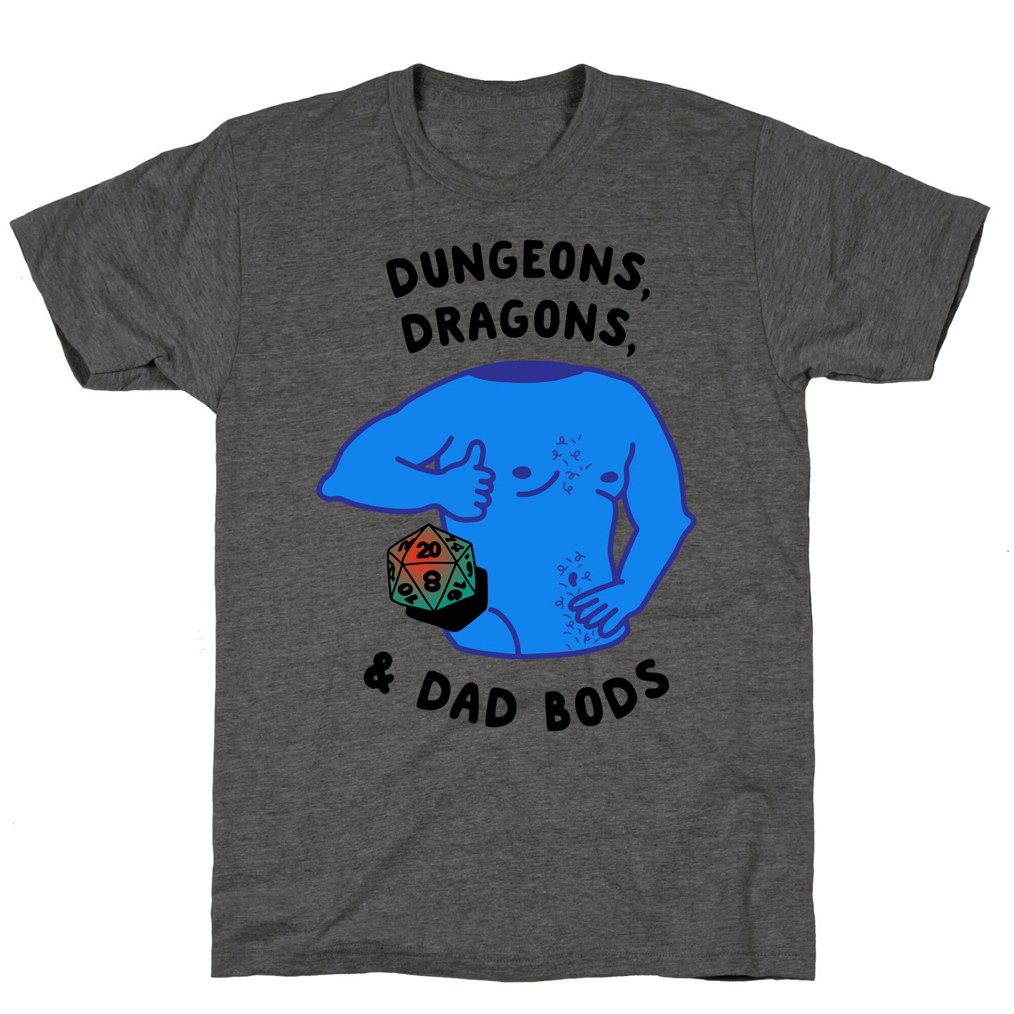 Dungeons, Dragons, & Dad Bods Unisex Triblend Tee