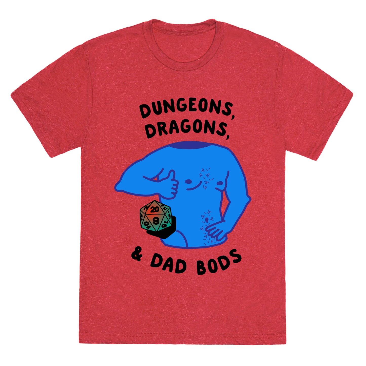 Dungeons, Dragons, & Dad Bods Unisex Triblend Tee