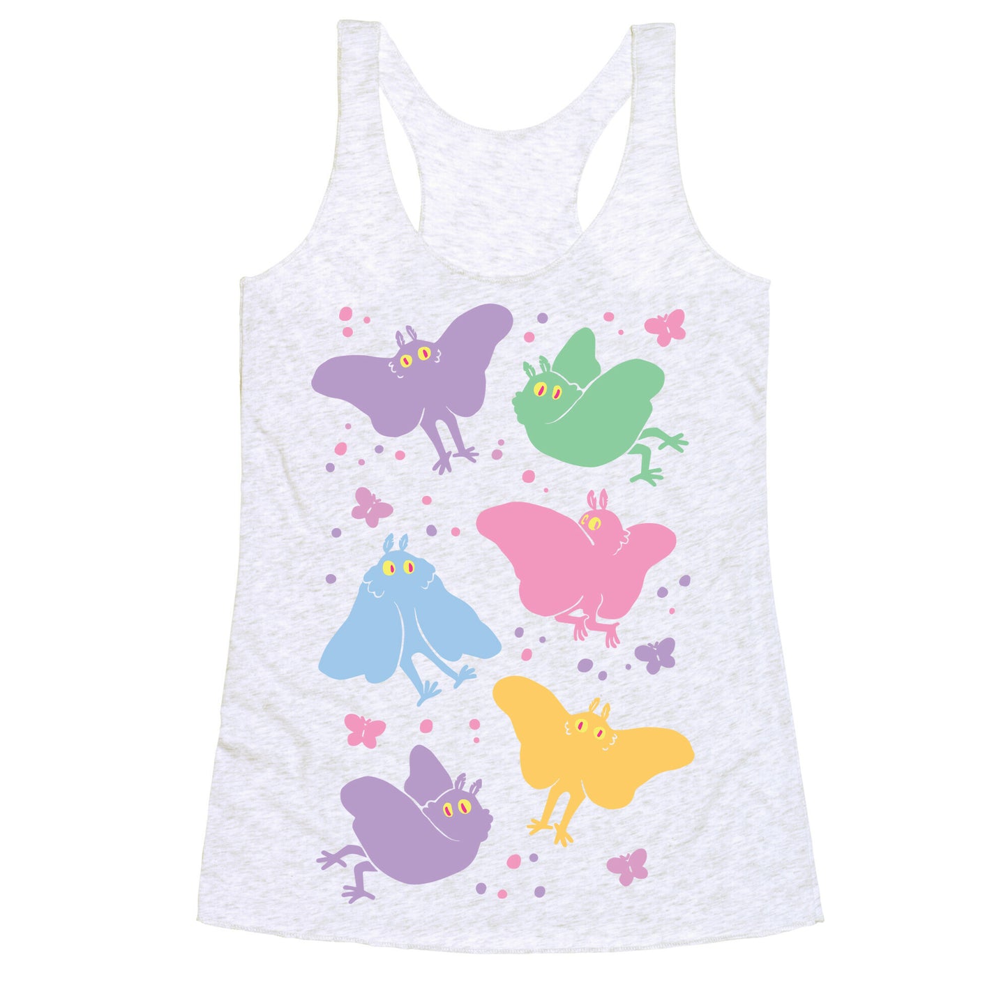 Cute Pastel Mothman Racerback Tank