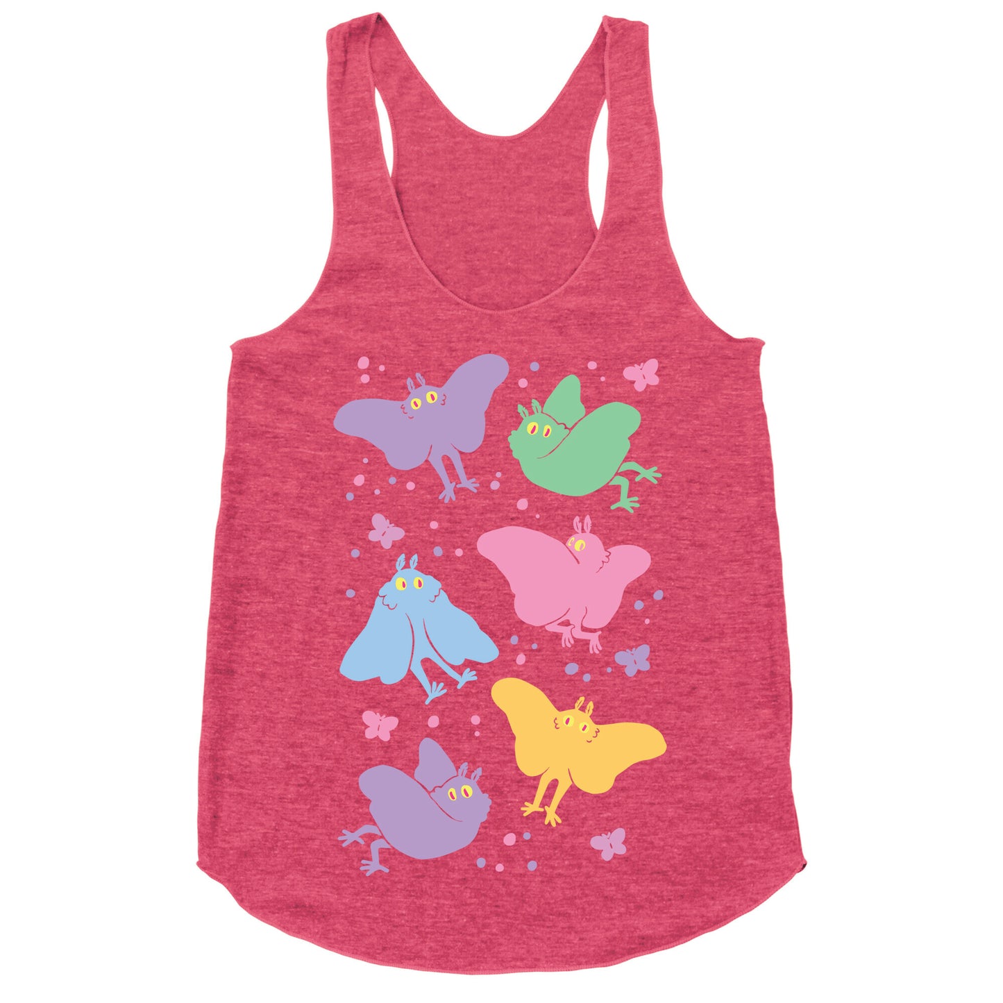 Cute Pastel Mothman Racerback Tank