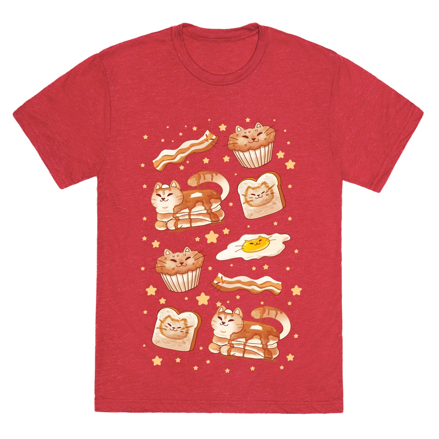 Breakfast Cats Unisex Triblend Tee