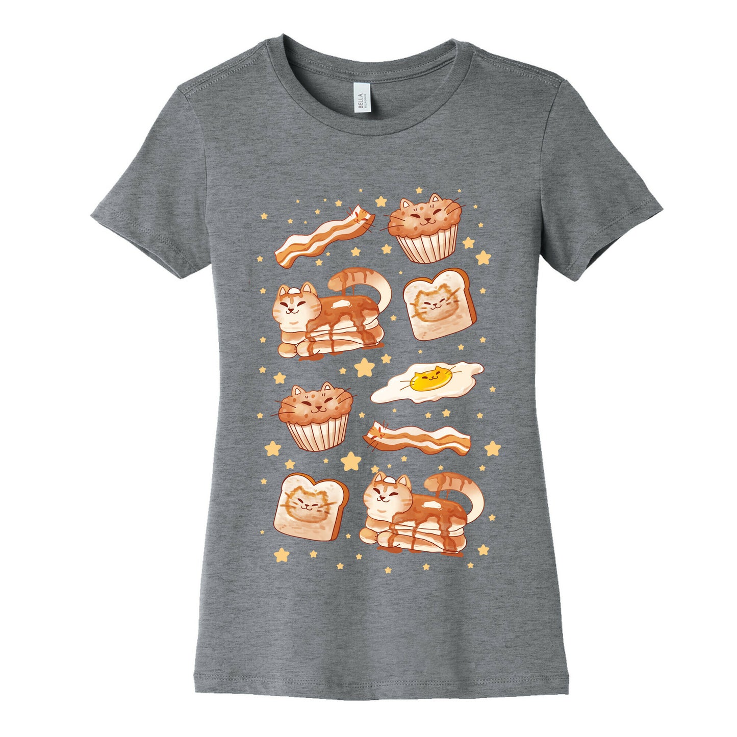 Breakfast Cats Women's Cotton Tee