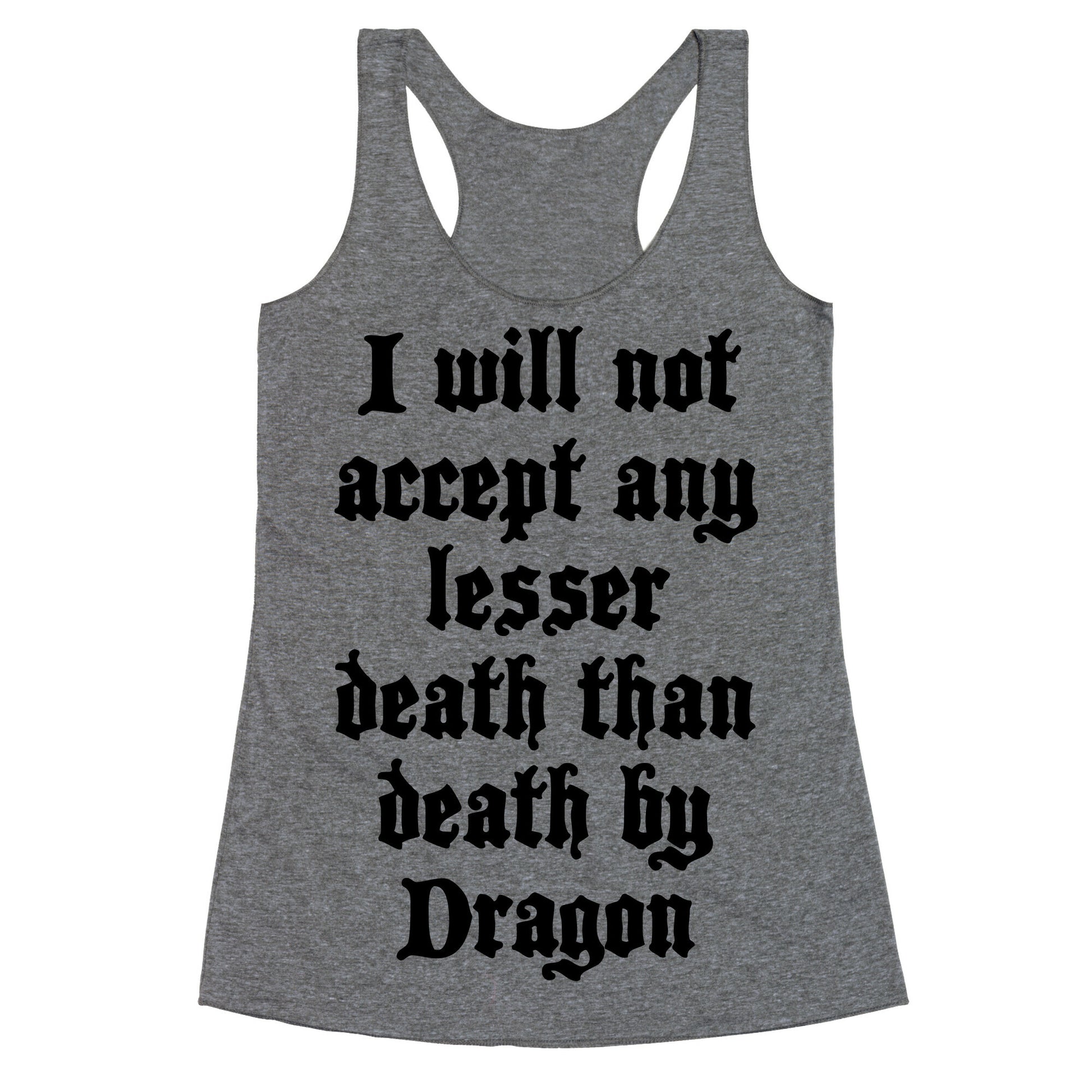 Death By Dragon Racerback Tank