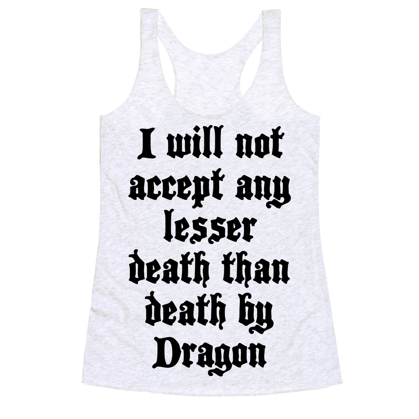 Death By Dragon Racerback Tank