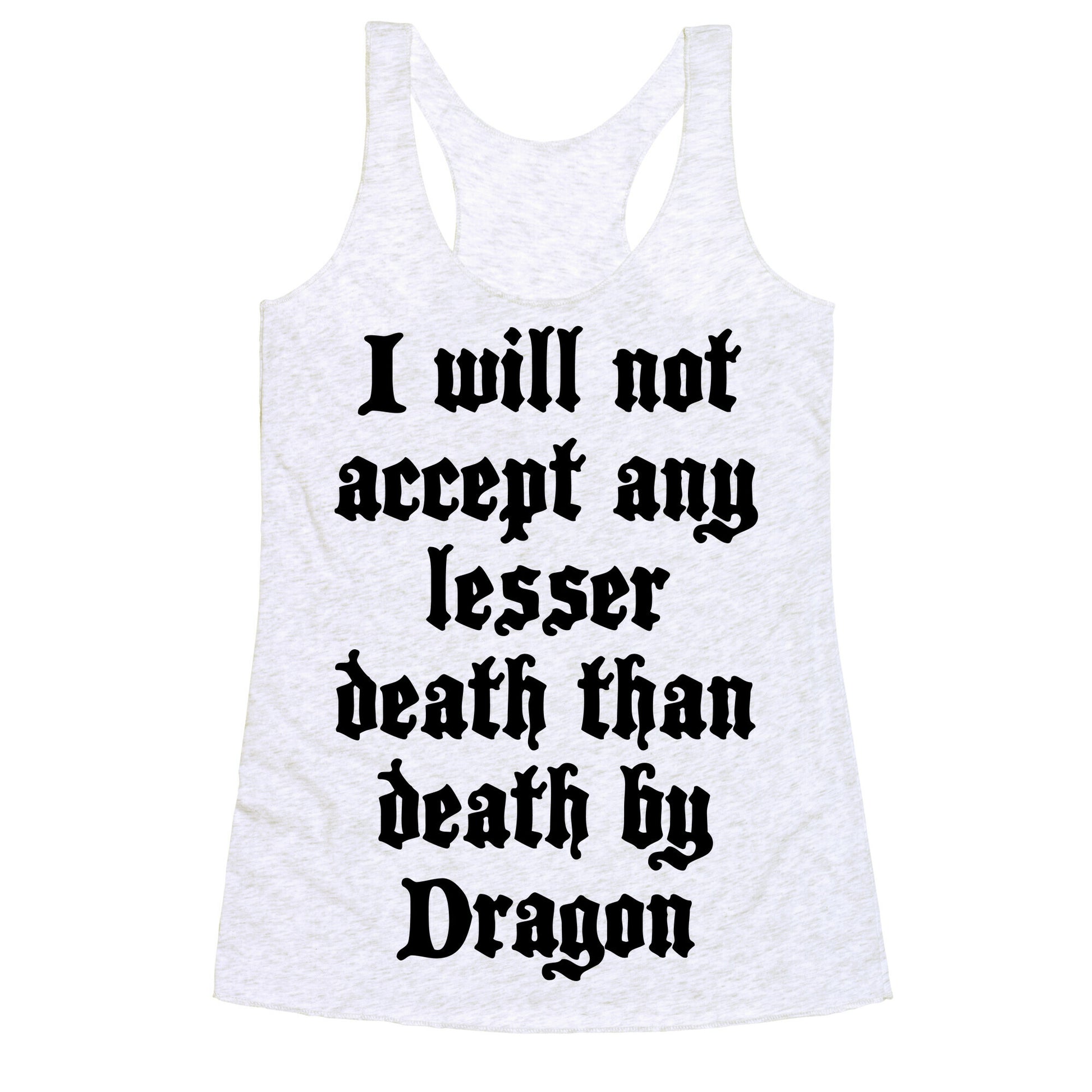 Death By Dragon Racerback Tank