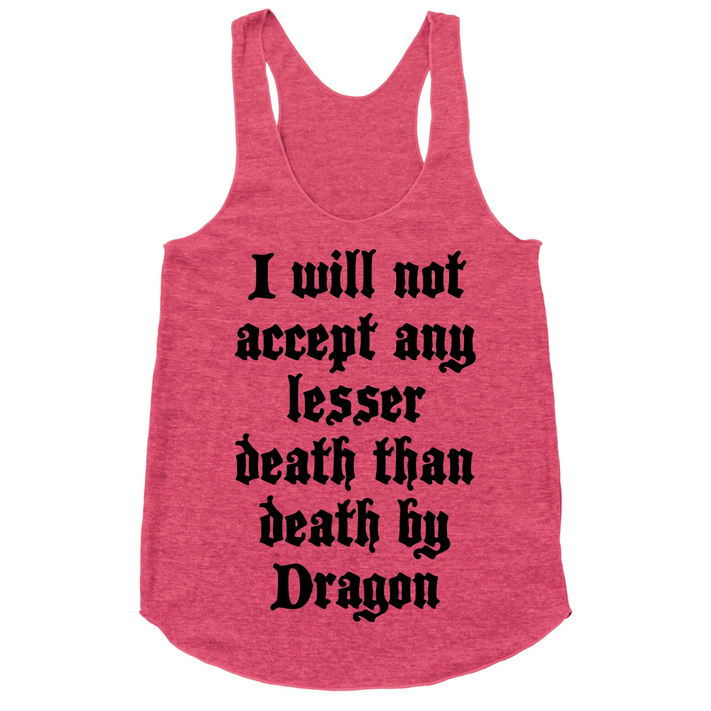 Death By Dragon Racerback Tank