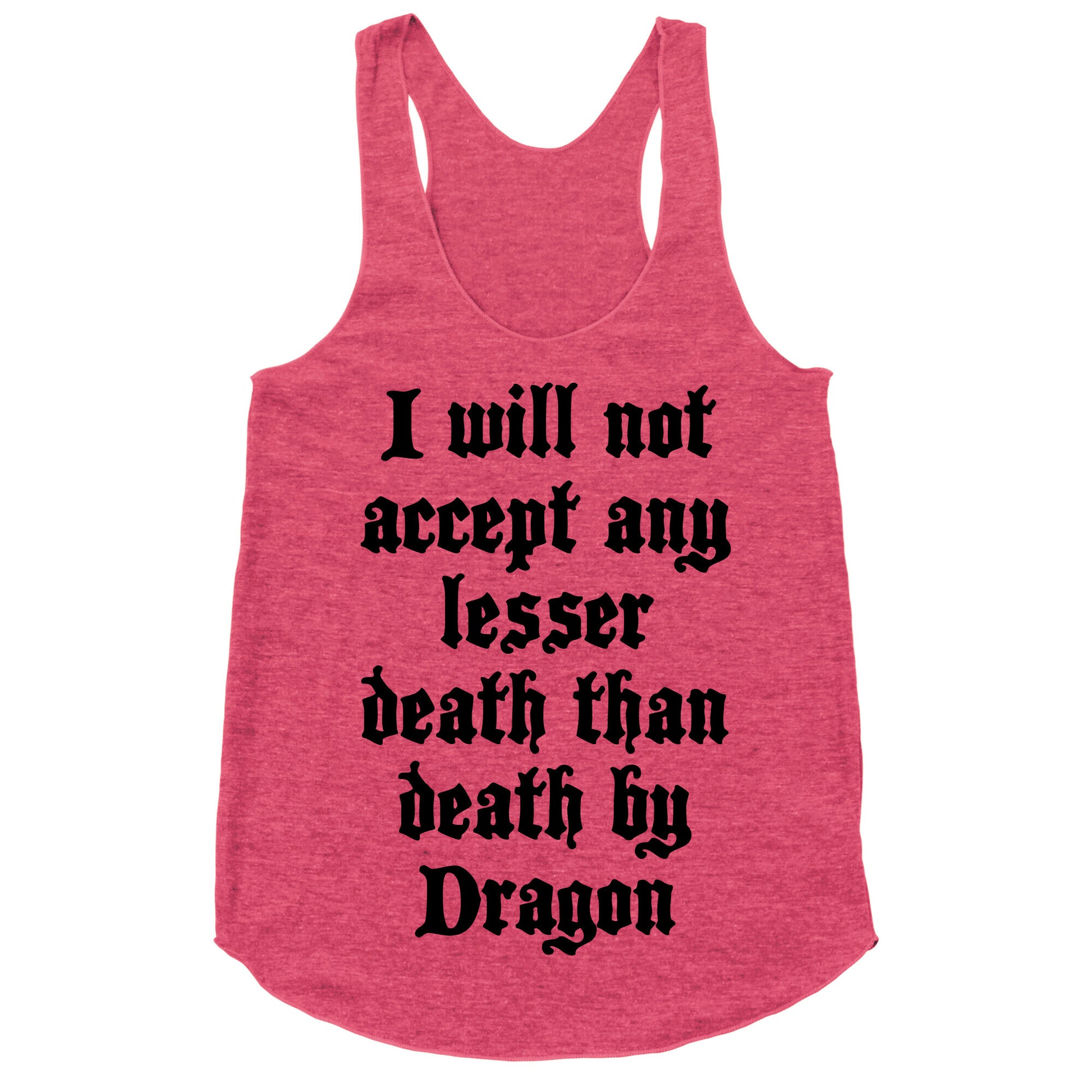 Death By Dragon Racerback Tank
