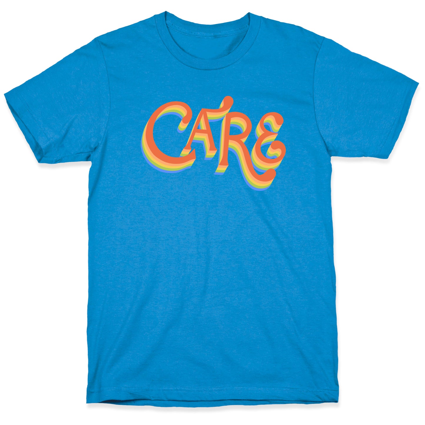 Care Retro Lettering T-Shirt