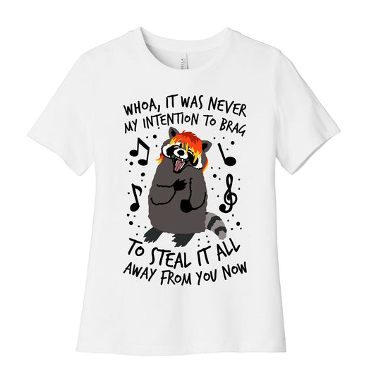 Misery Business Emo Raccoon Parody Women's Cotton Tee