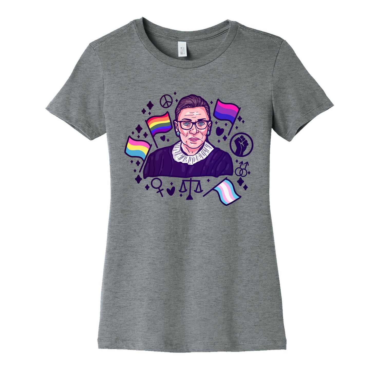Pride Colors RBG Women's Cotton Tee