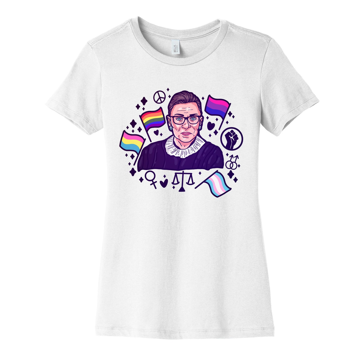 Pride Colors RBG Women's Cotton Tee