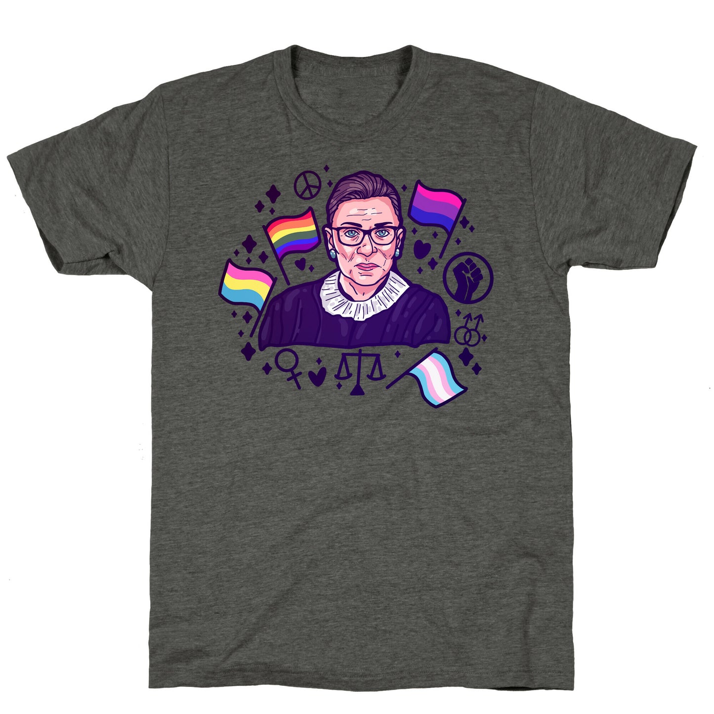 Pride Colors RBG Unisex Triblend Tee