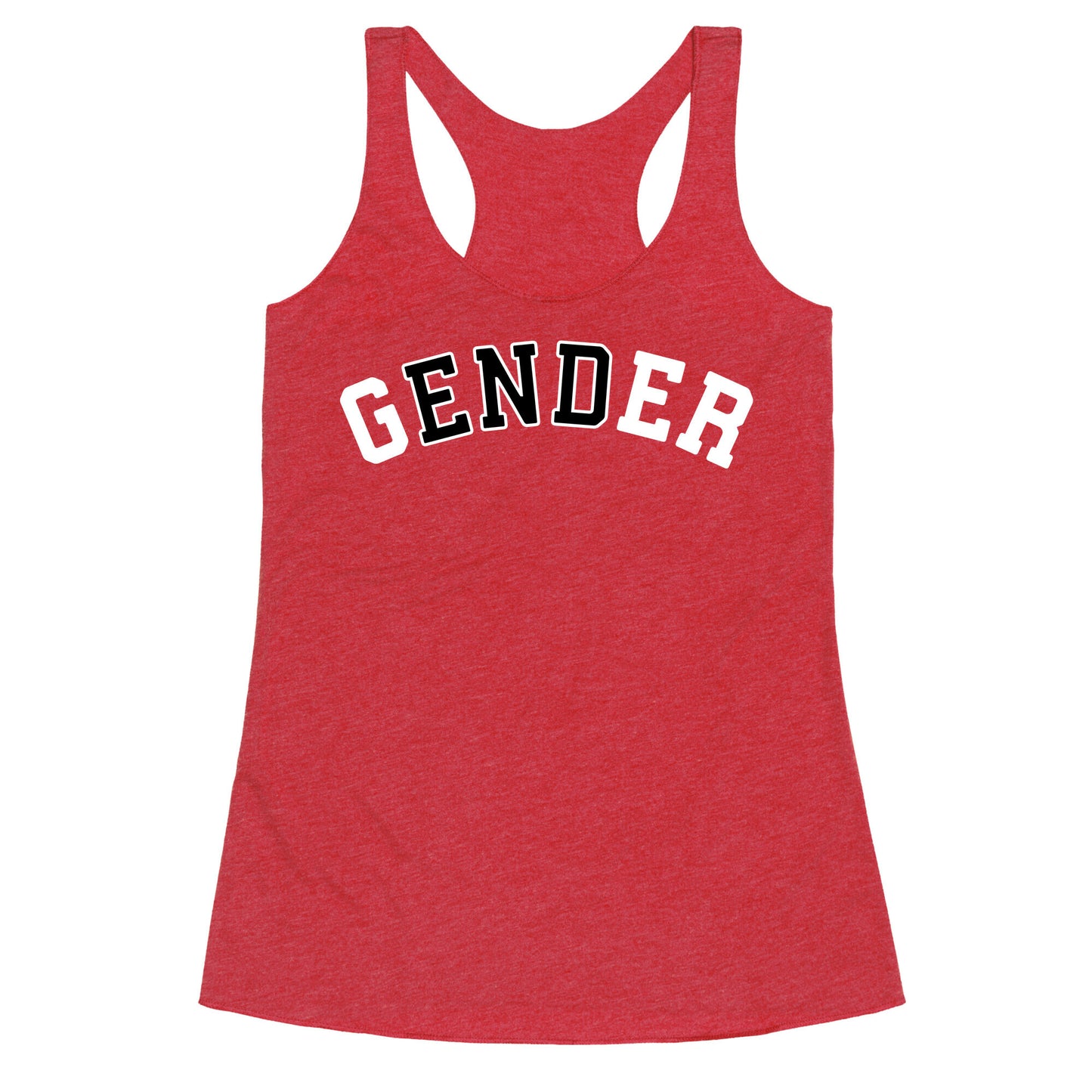 The End of Gender Racerback Tank
