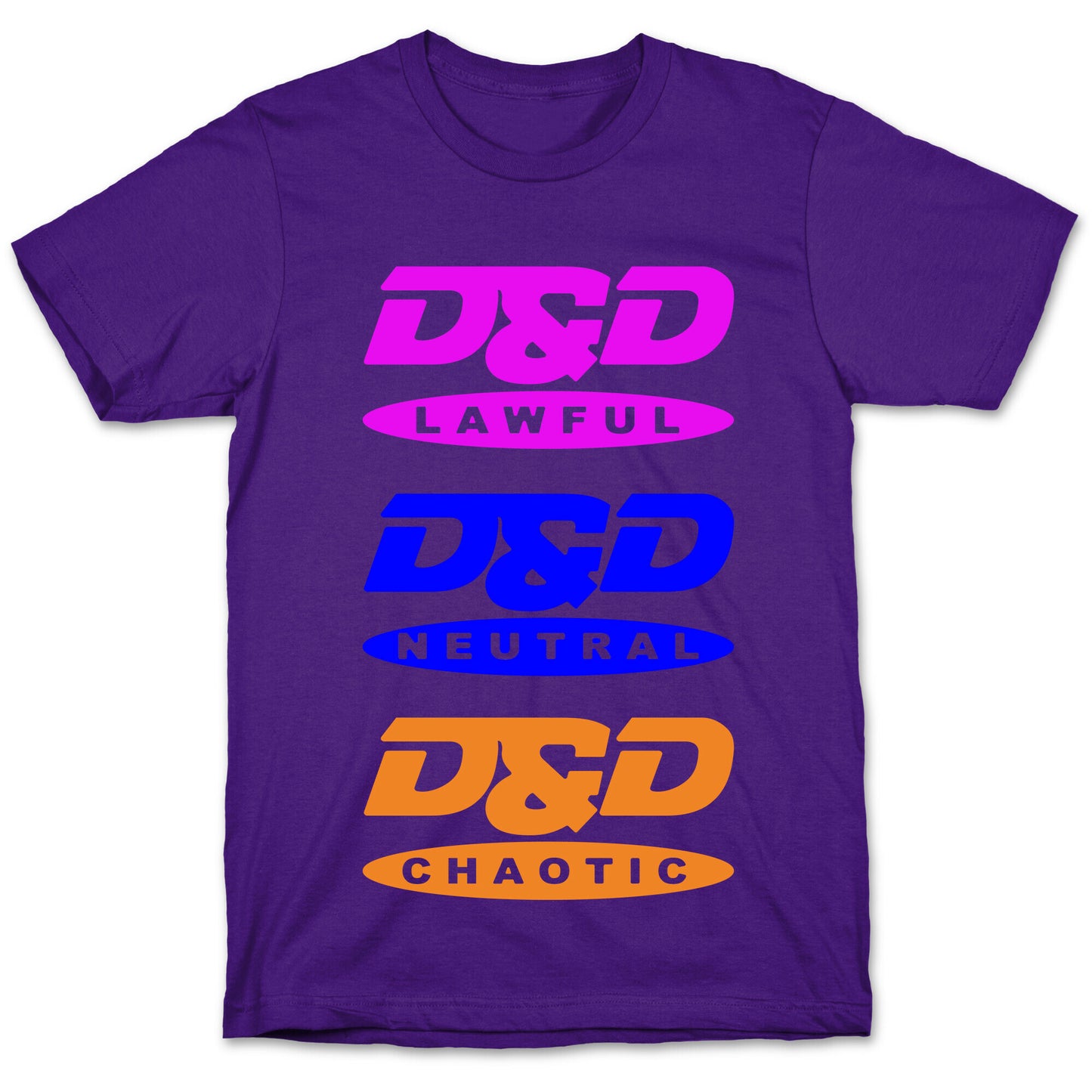 Dungeons and Dragons DVD Logo Parody White Print T-Shirt