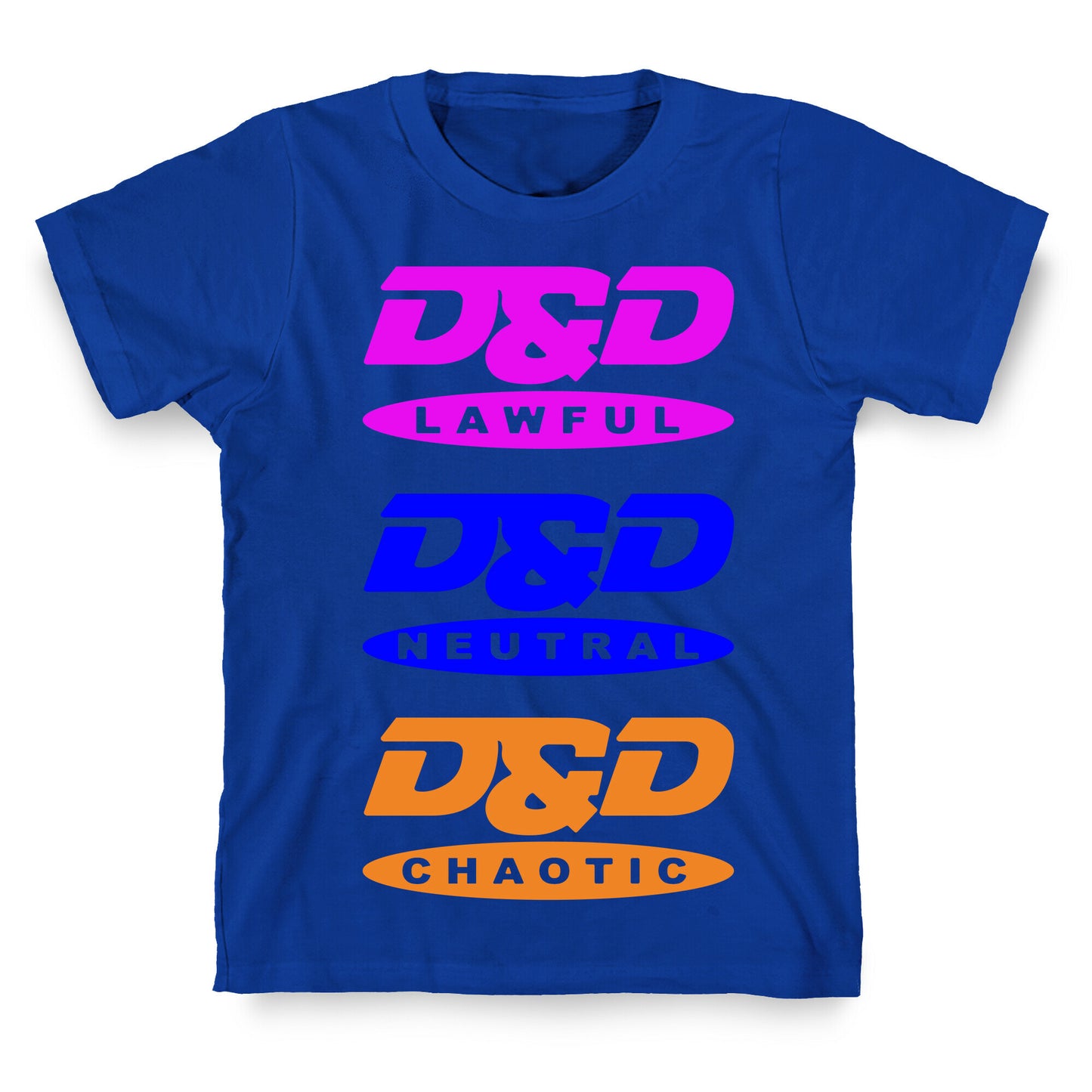 Dungeons and Dragons DVD Logo Parody White Print T-Shirt