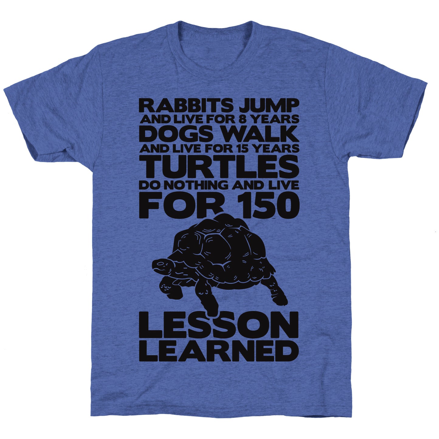 Turtles Do Nothing And Live For 150 Years Unisex Triblend Tee